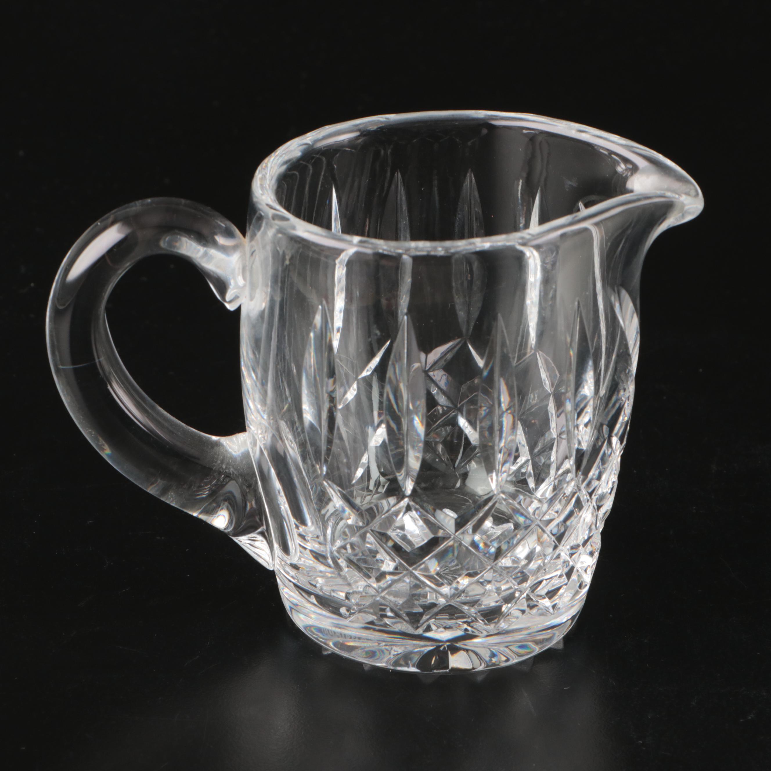 Waterford Crystal Bowl, Creamer, and Oval Dish