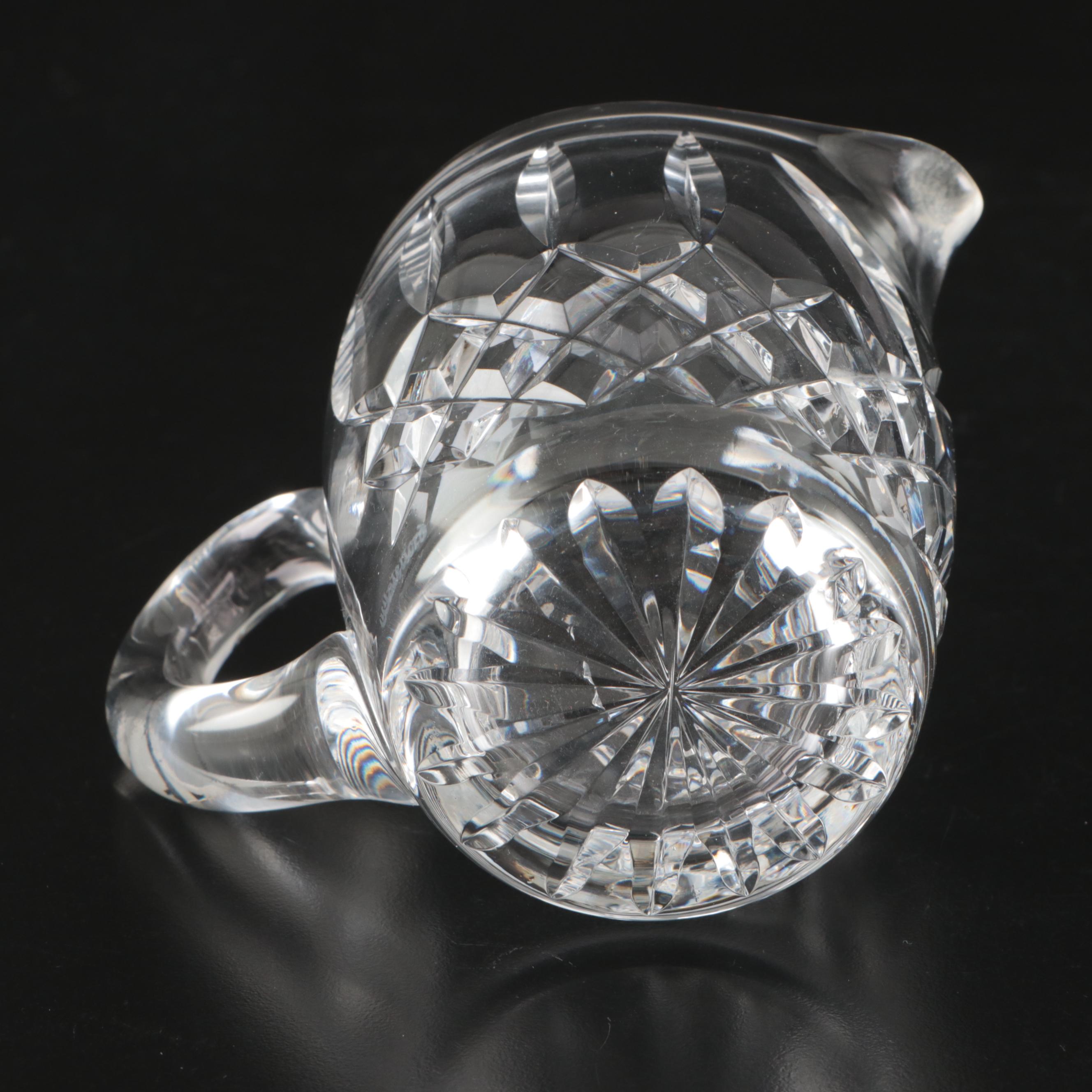 Waterford Crystal Bowl, Creamer, and Oval Dish