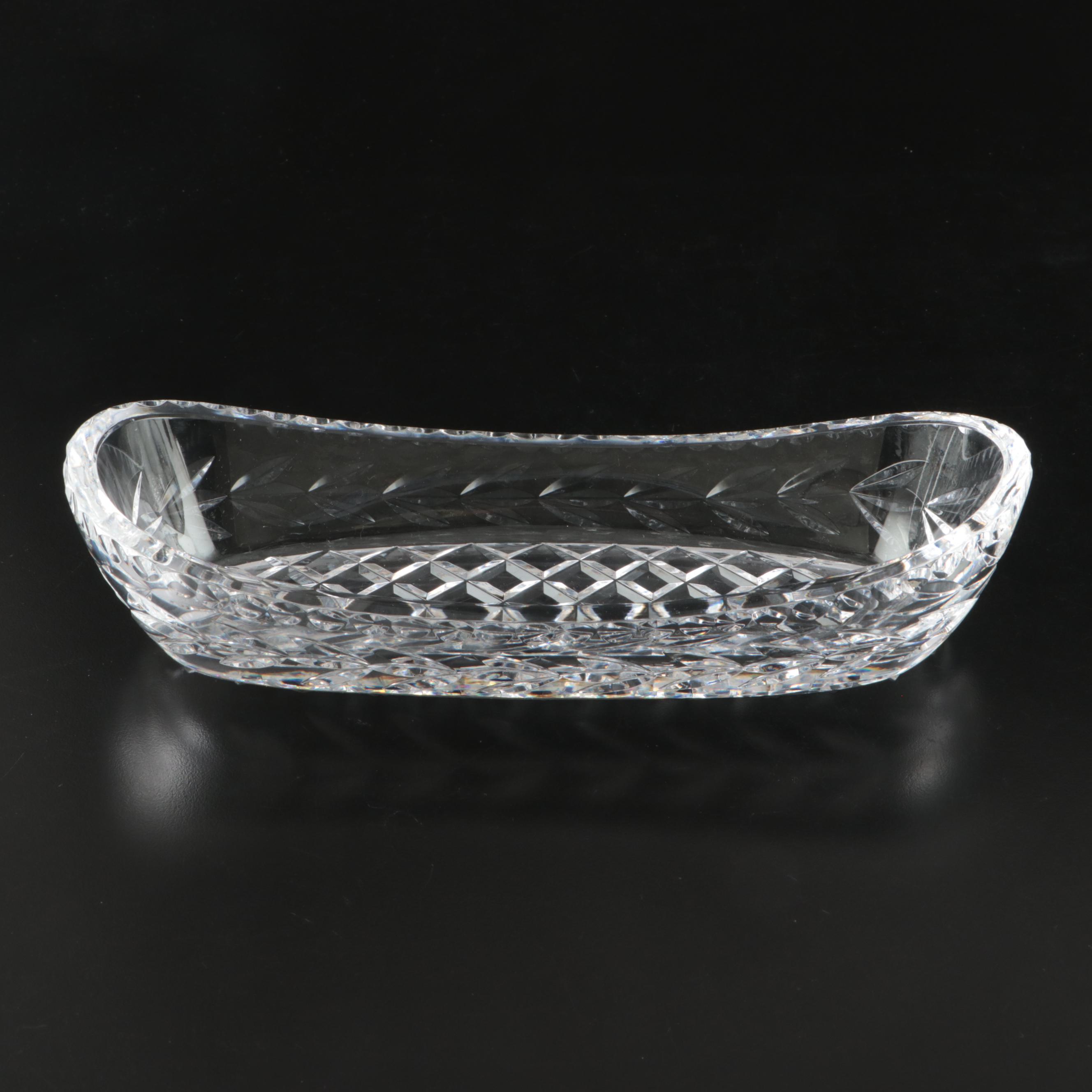 Waterford Crystal Bowl, Creamer, and Oval Dish