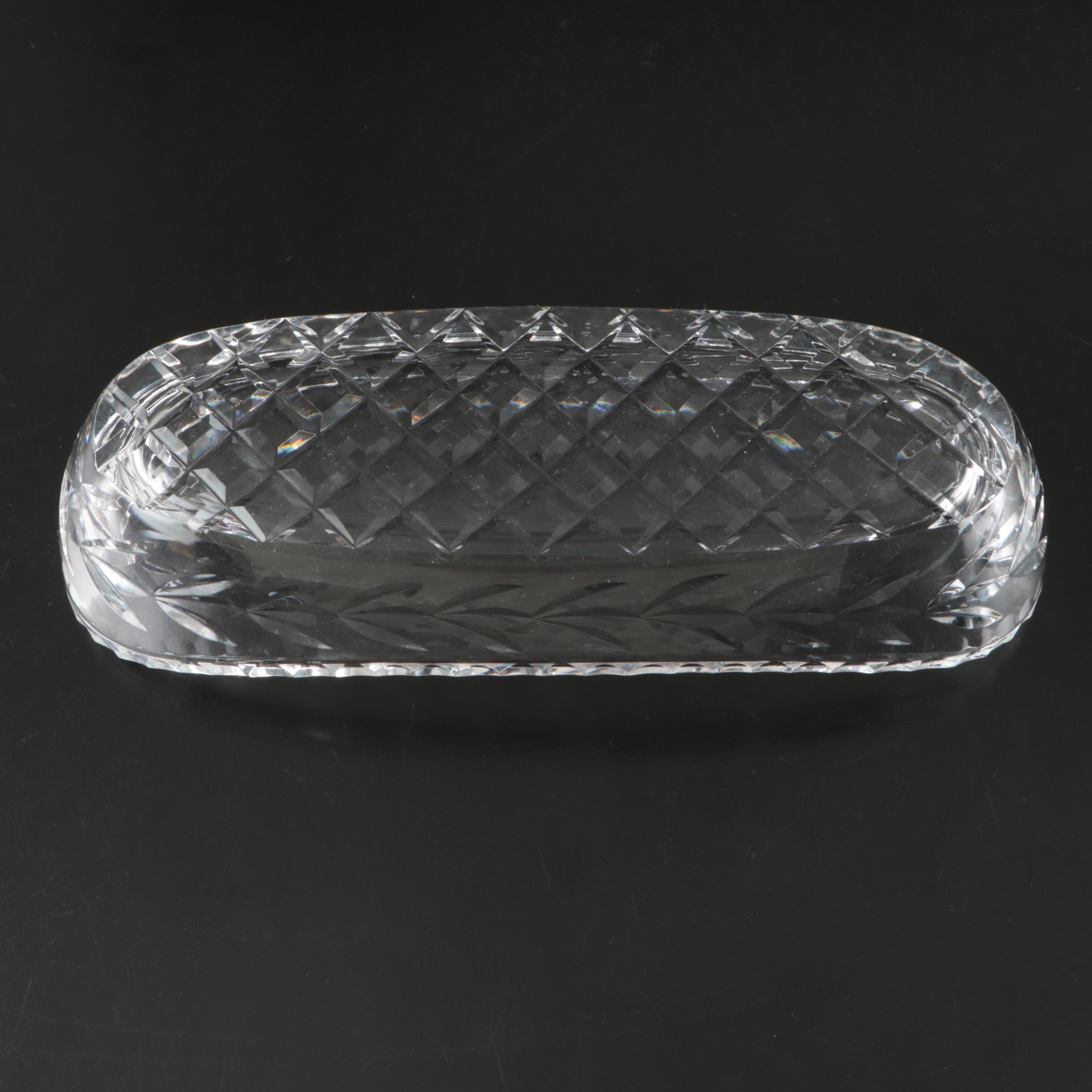 Waterford Crystal Bowl, Creamer, and Oval Dish