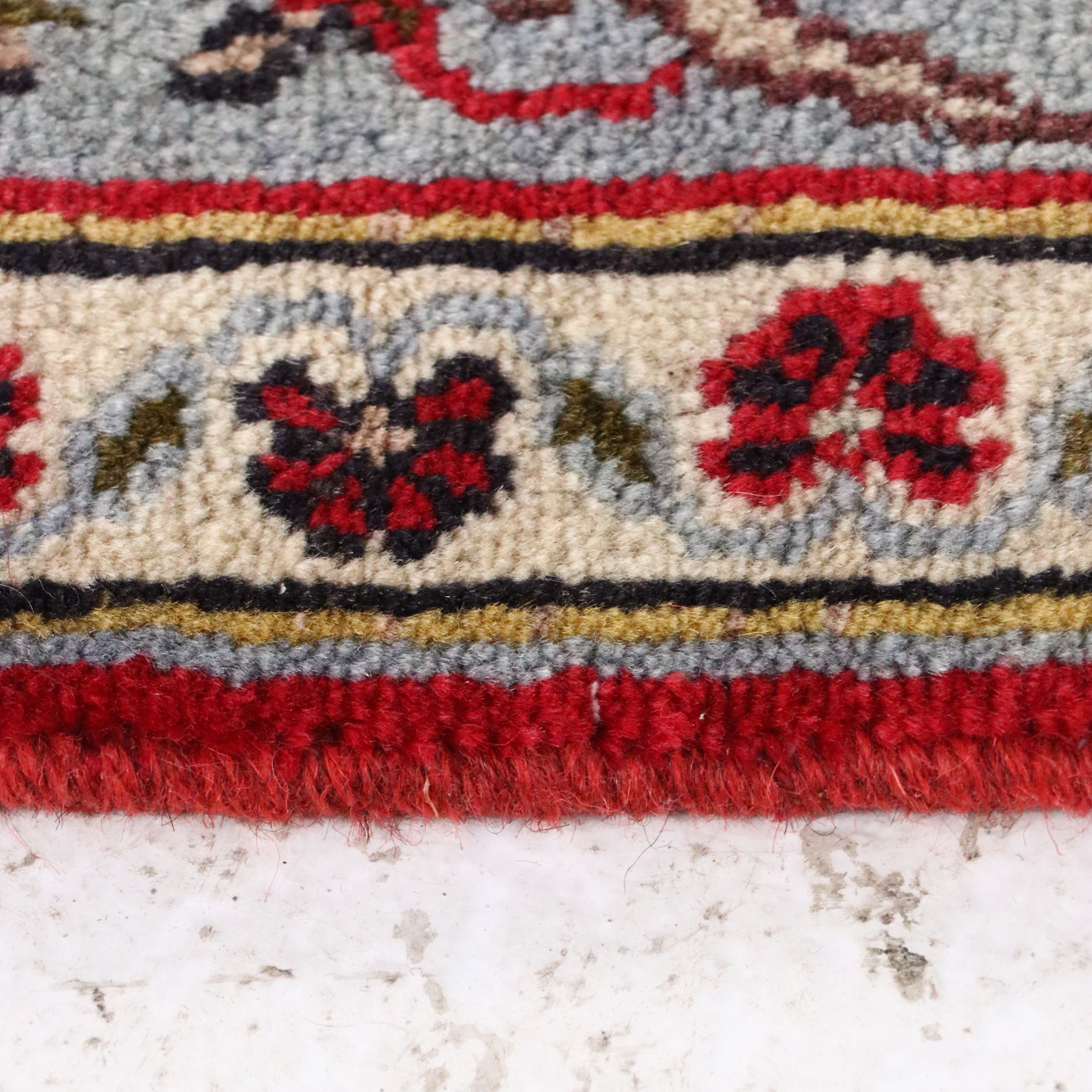 9'8 x 12'9 Hand-Knotted Persian Kashan Room-Sized Rug