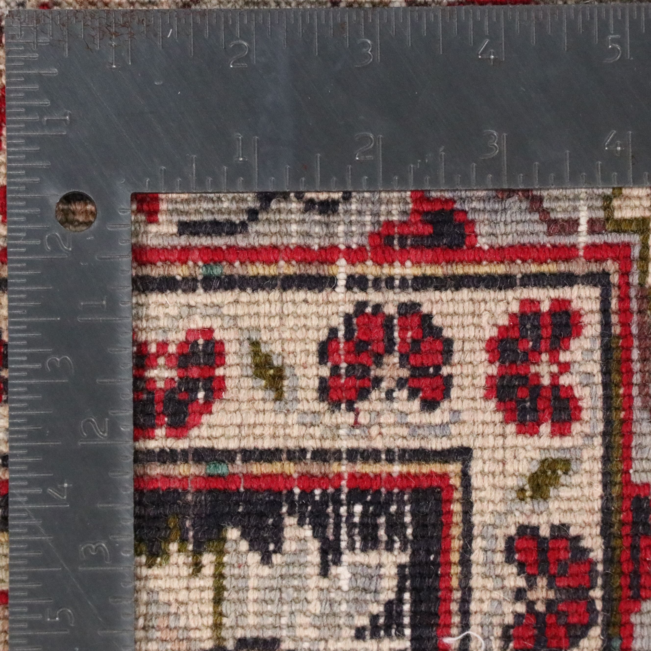 9'8 x 12'9 Hand-Knotted Persian Kashan Room-Sized Rug