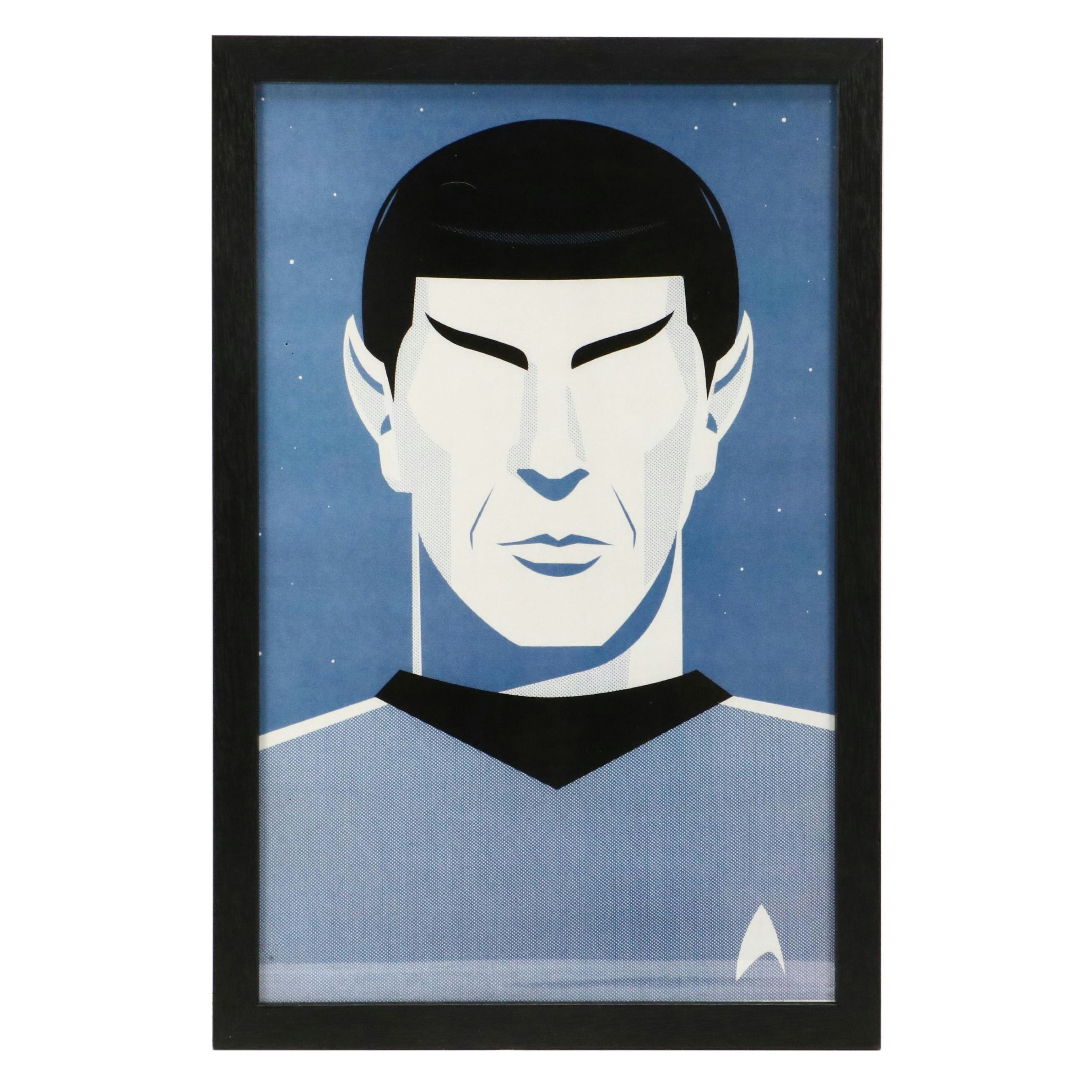 Star Trek Offset Lithograph of Spock After Ty Mattson, 21st Century