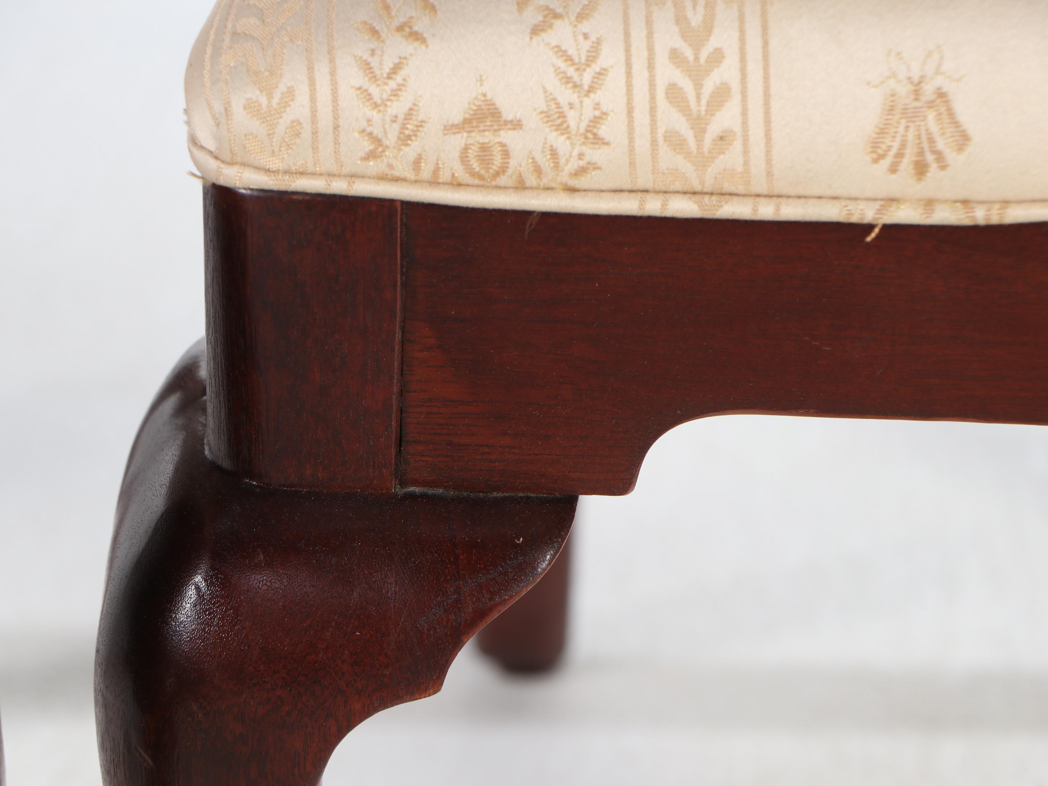 Pair of Queen Anne Style Mahogany Side Chairs