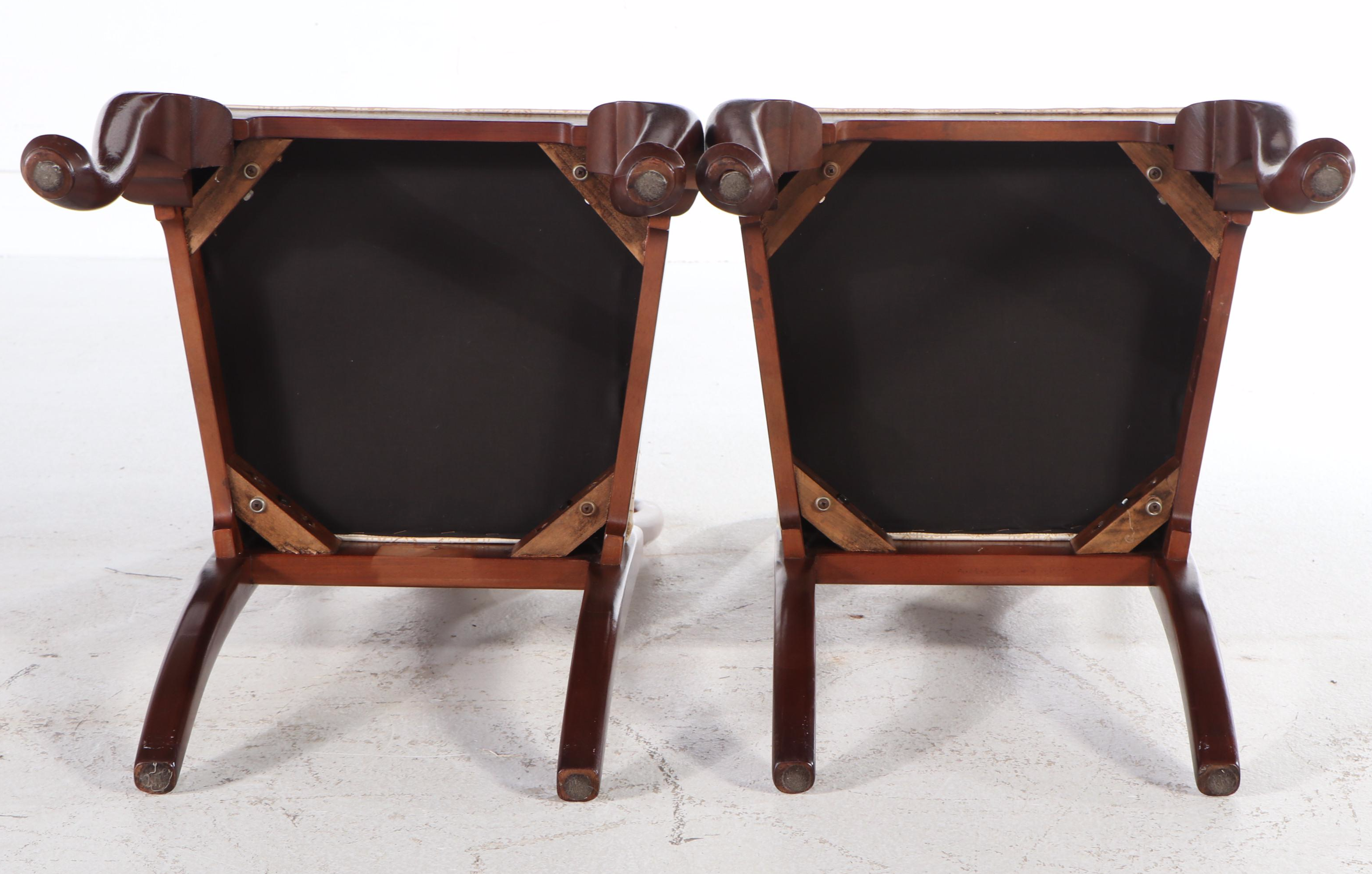 Pair of Queen Anne Style Mahogany Side Chairs