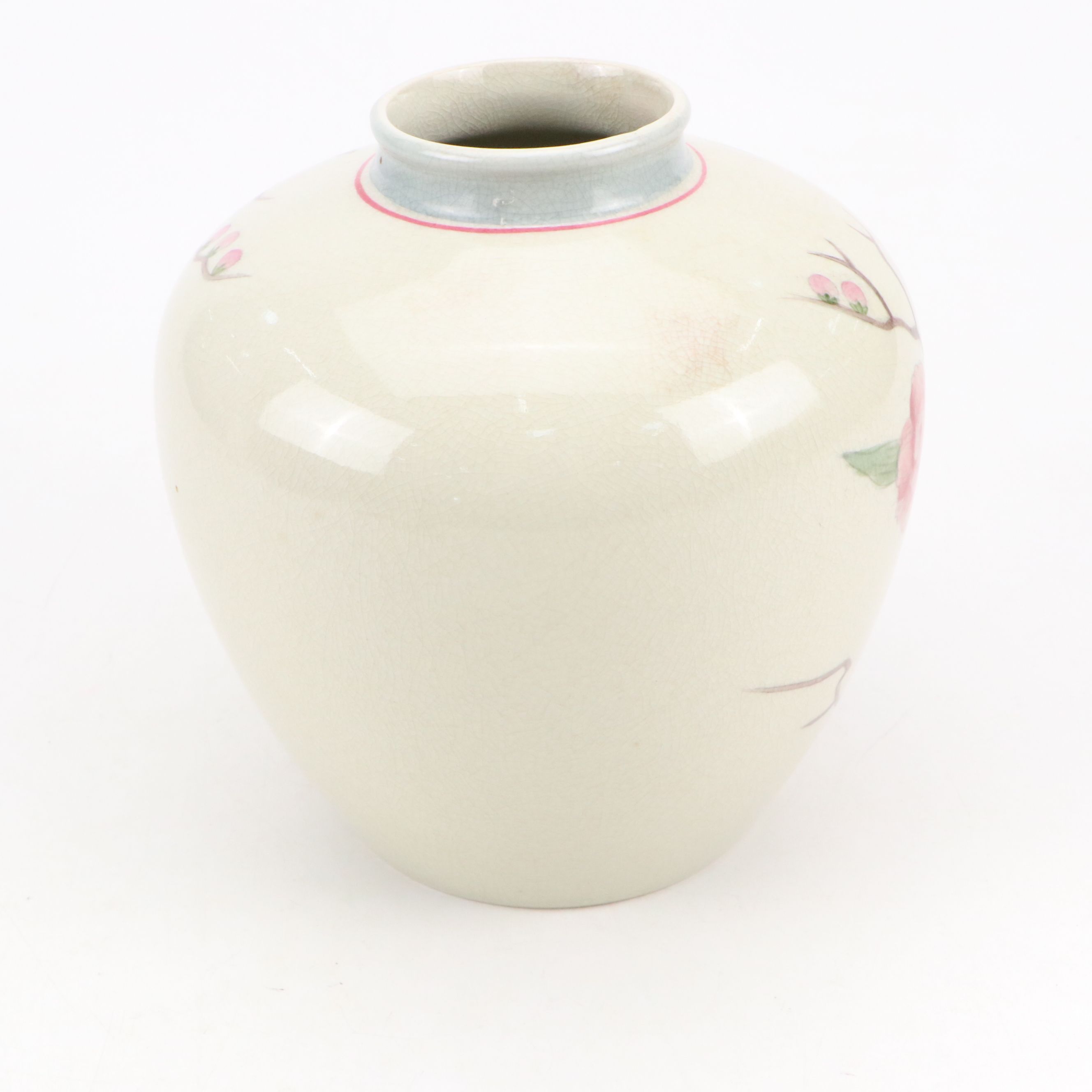 Andrea by Sadek Hand-Painted Floral Ceramic Vase