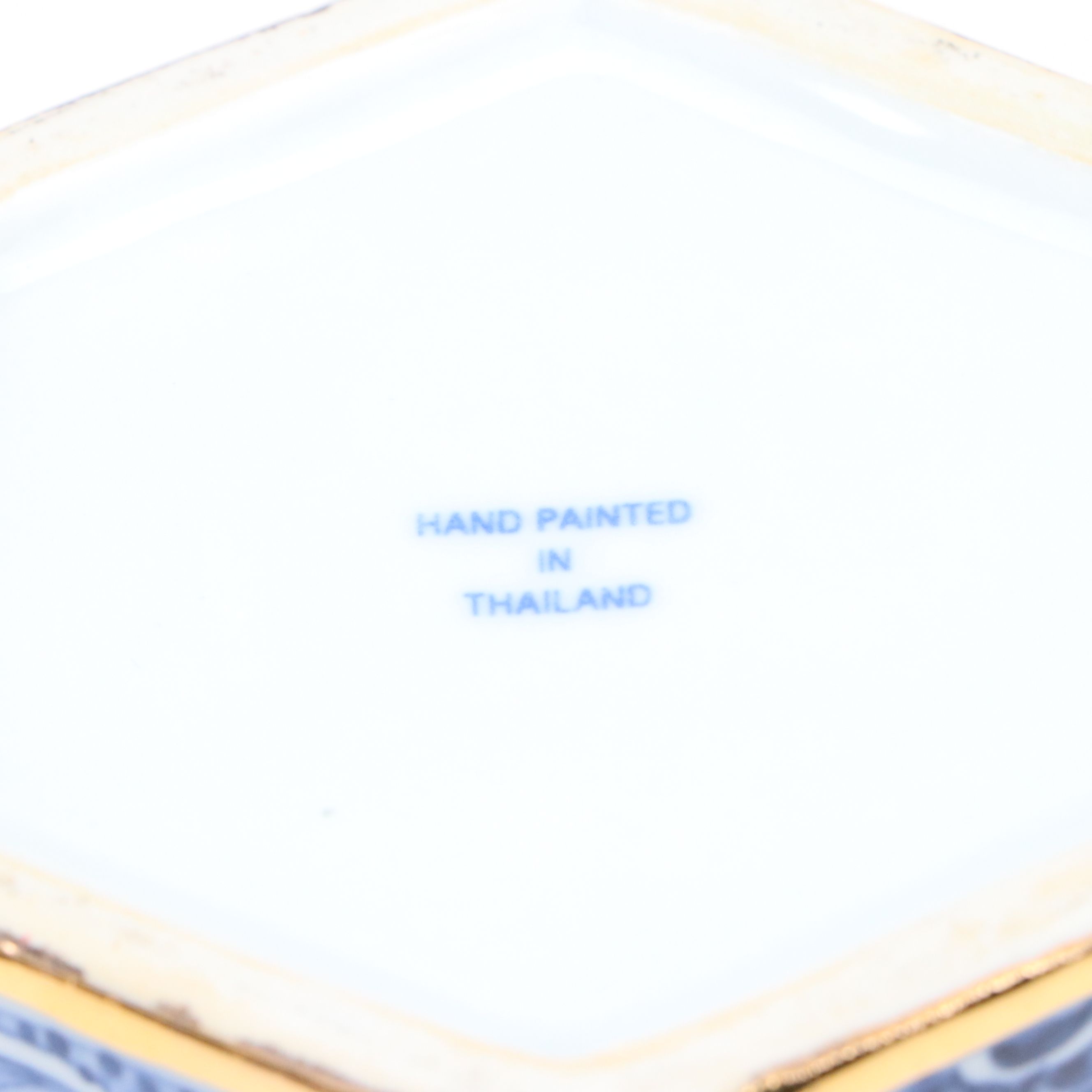 Chinese Celadon Glaze Ginger Jar with Hexagonal Porcelain Tea Caddy