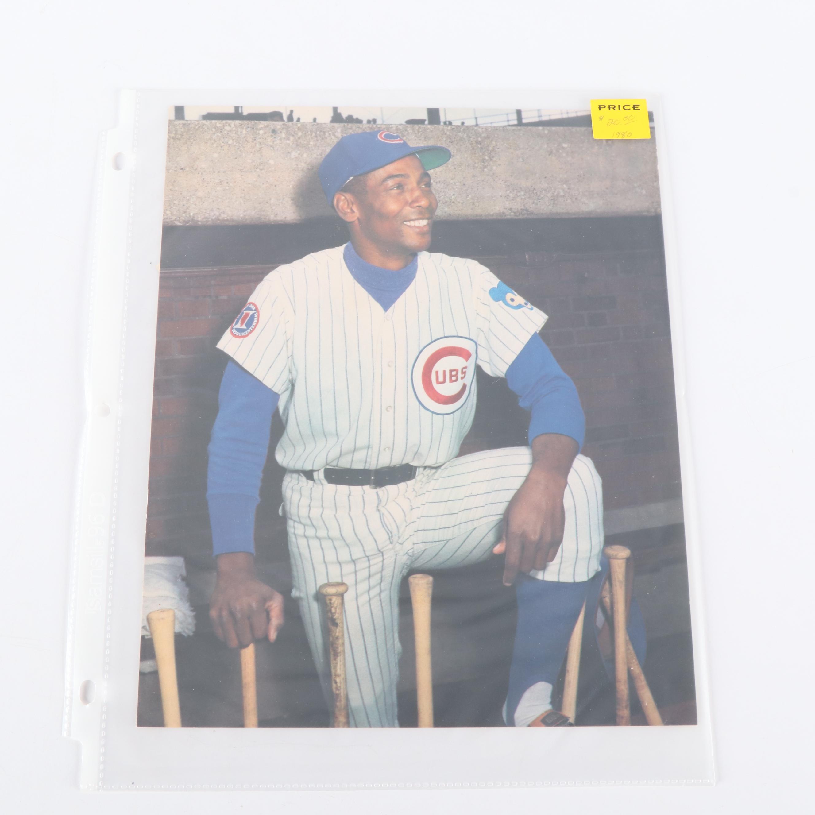 Ernie Banks Baseball Trading Cards, Prints, and Stamps, 1960s-2000s