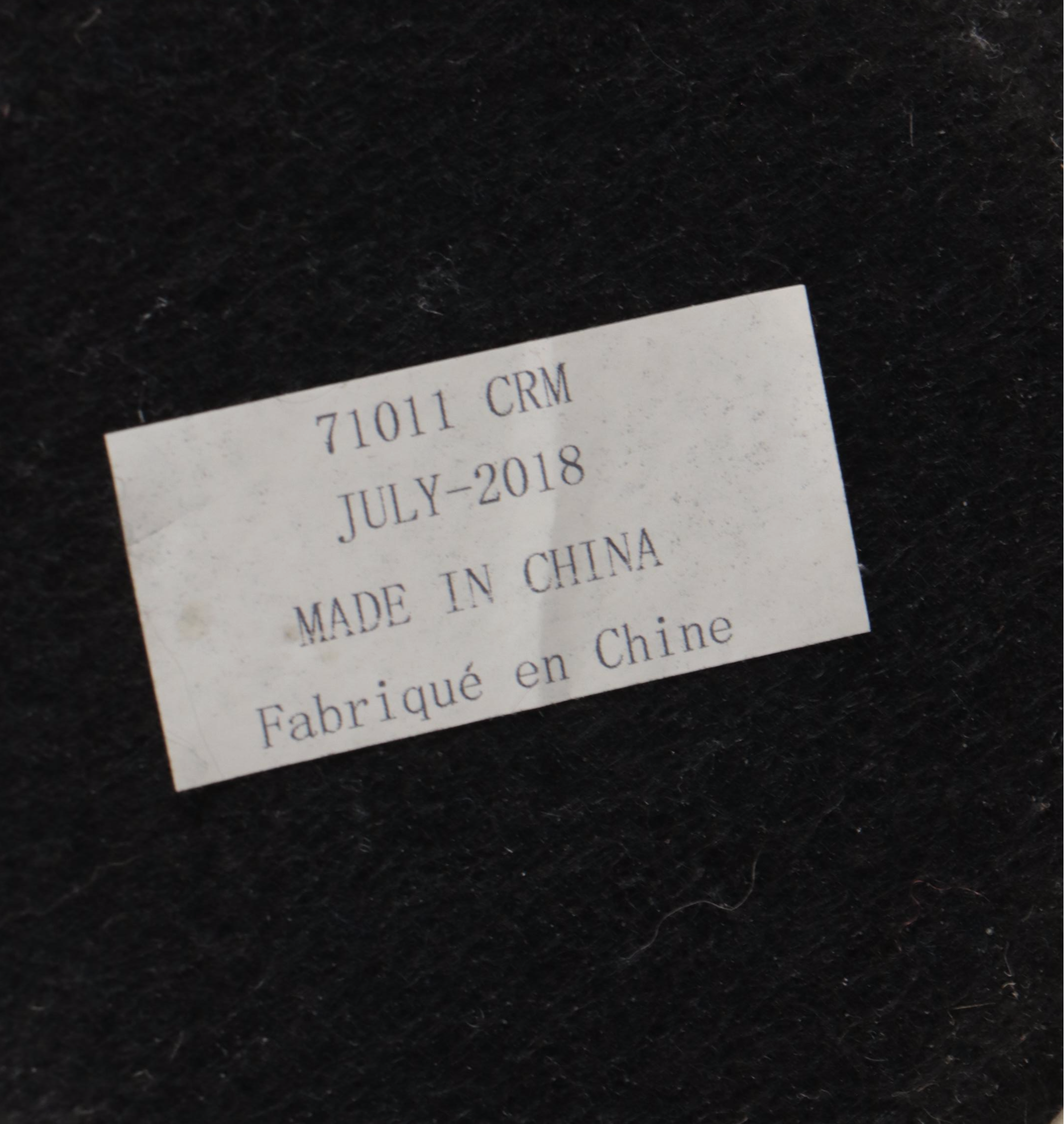 White Glazed Ceramic Hobnail Table Lamp with Linen Drum Shade, 2018