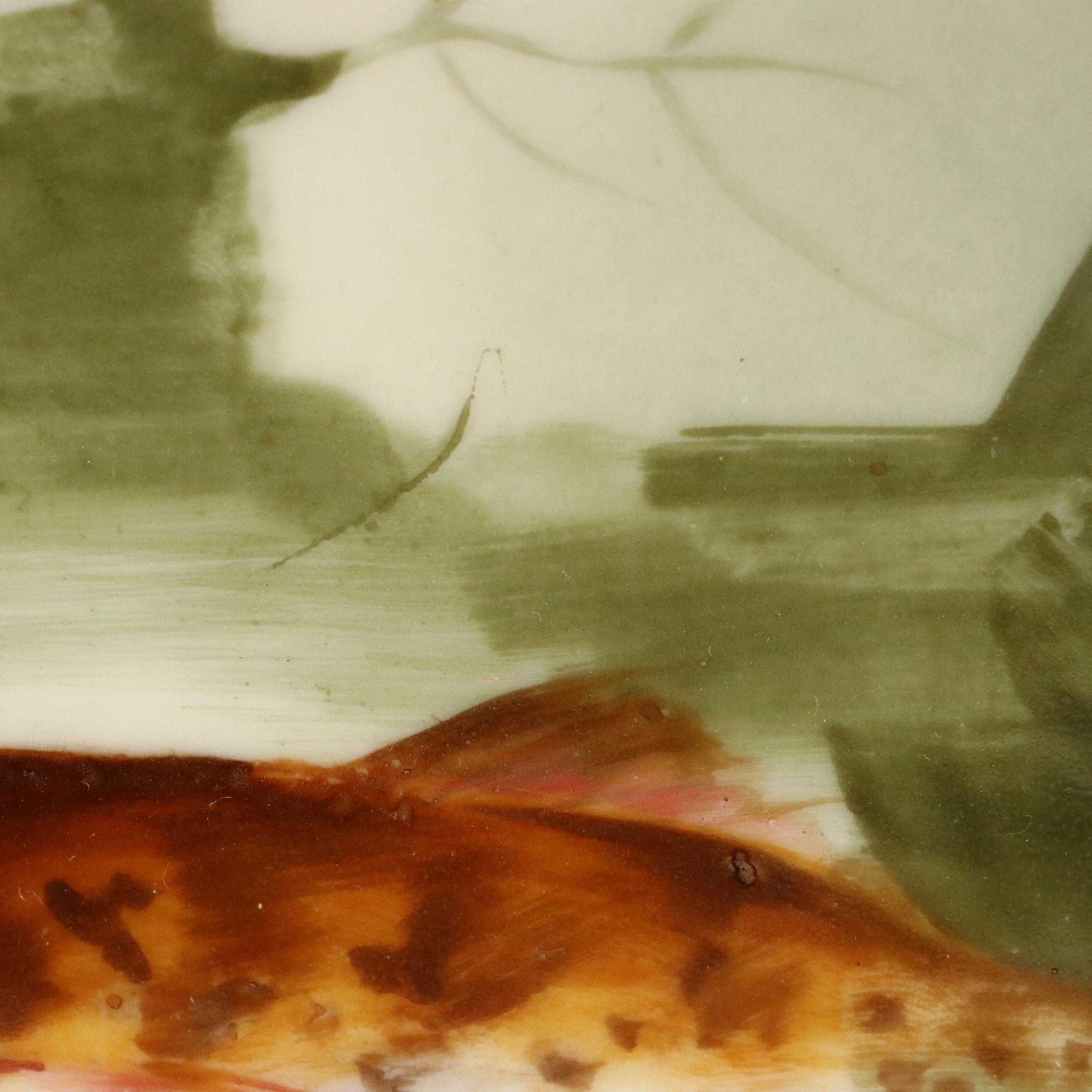 Coronet Limoges Hand-Painted Fish Porcelain Platter and Plates