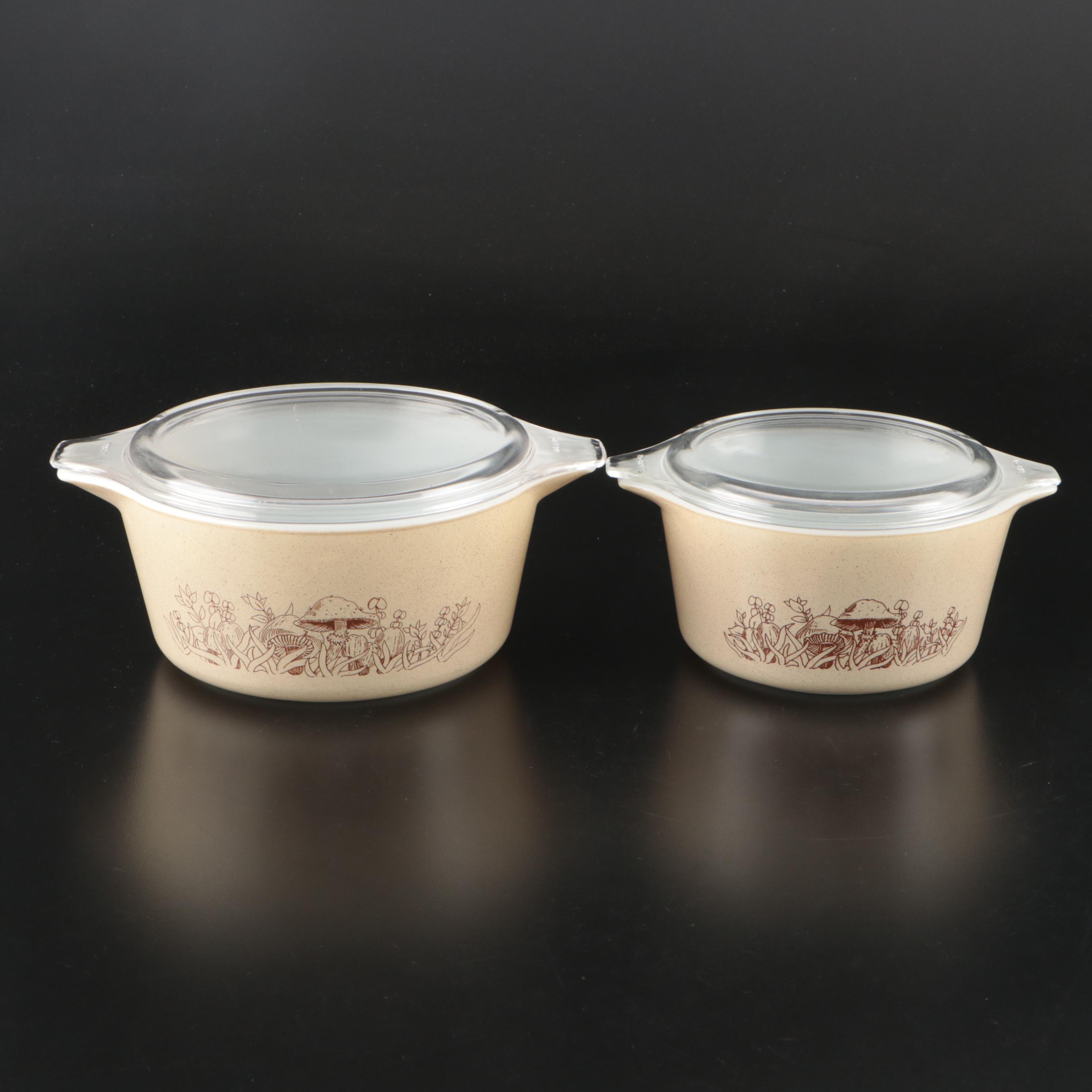 Corning "Forest Fancies" Covered Casserole Dishes, 1981 - 1986