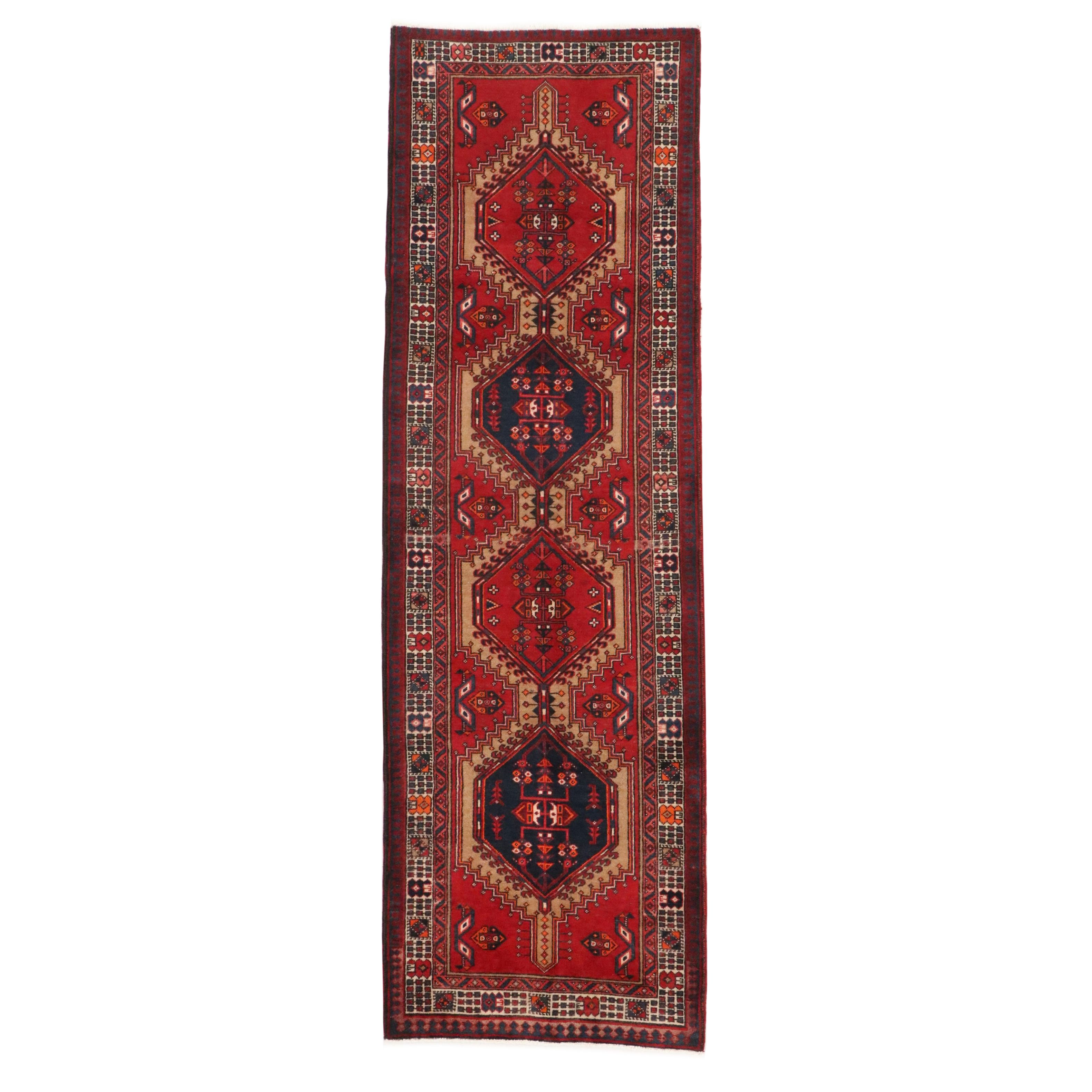 3'3 x 10'5 Hand-Knotted Persian Sarab Long Rug