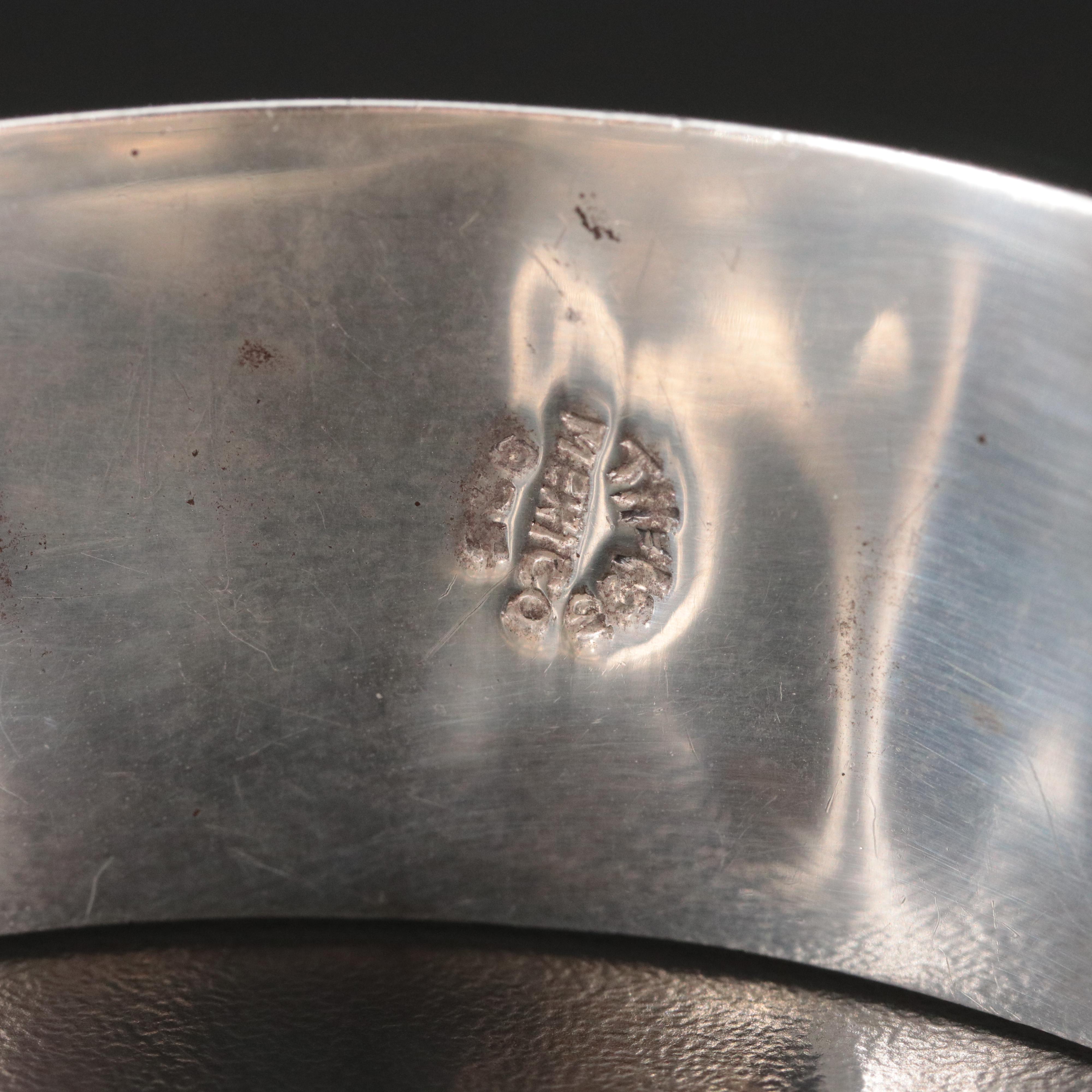 Mexican Sterling Hinged Bangle Bracelet