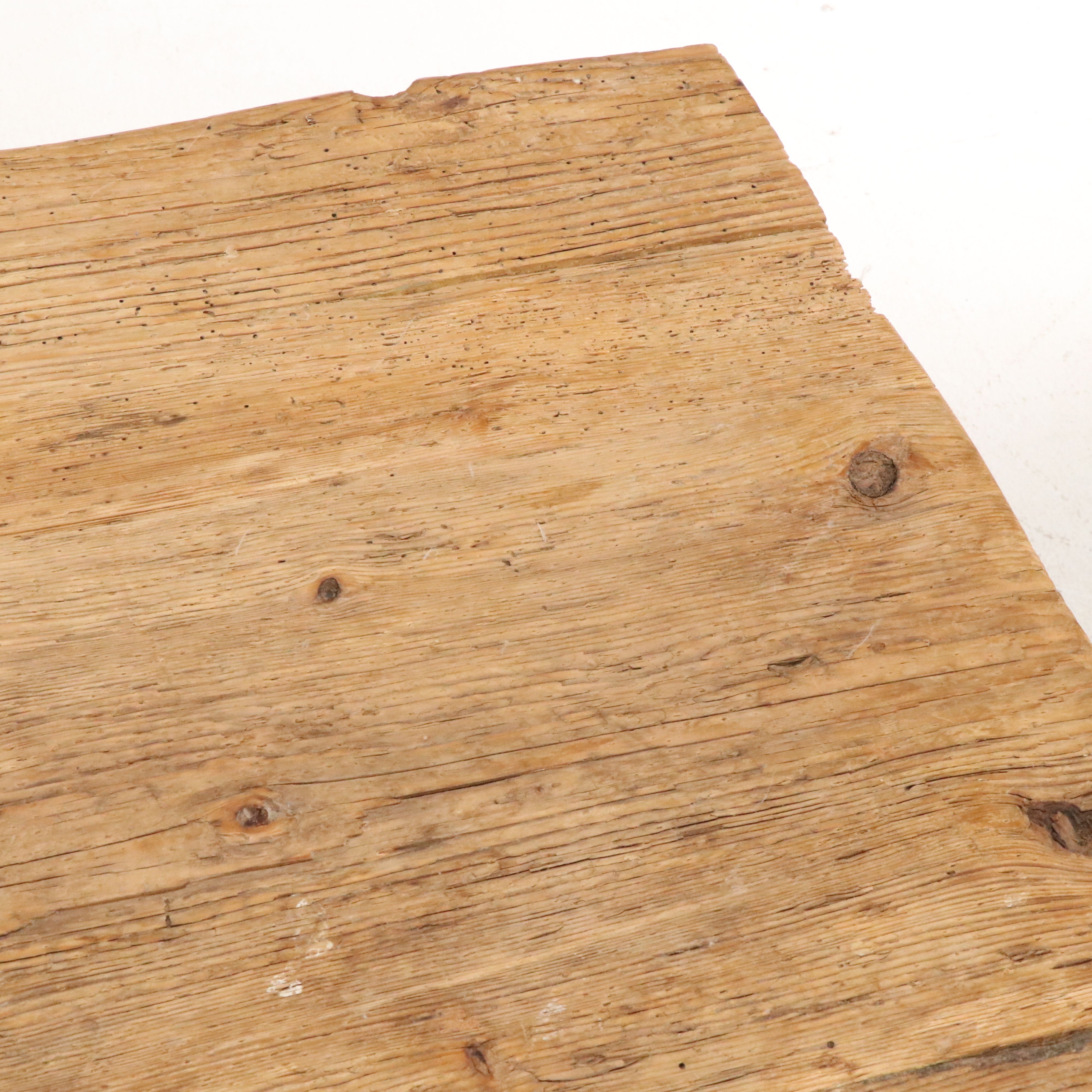 Contemporary Industrial Style Wooden Coffee Table with Metal Base