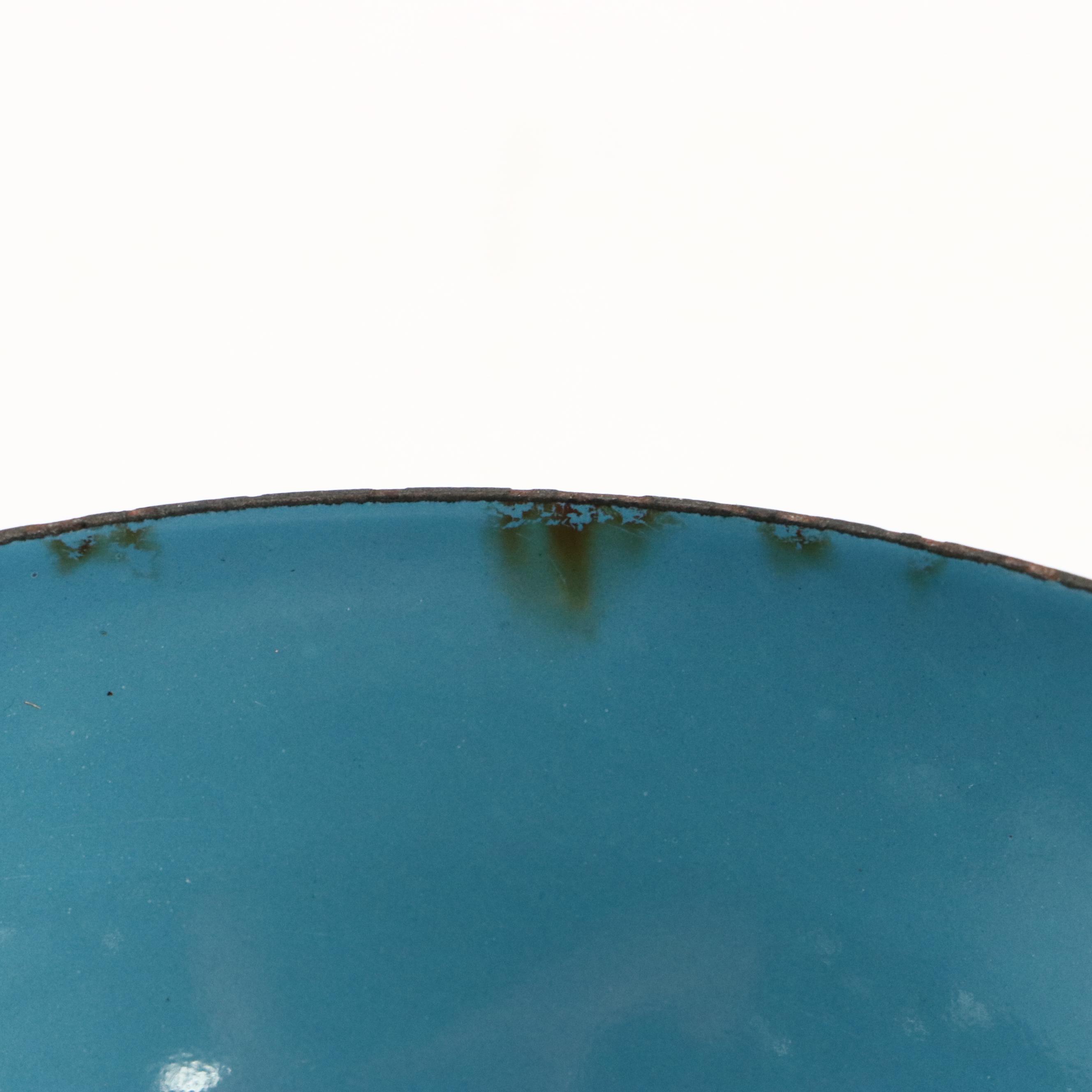MCM Cathrineholm Blue Lotus Leaf Enamel Bowls and Red Orange Casserole