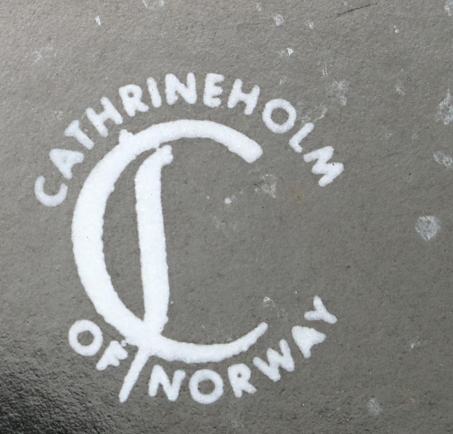 MCM Cathrineholm Blue Lotus Leaf Enamel Bowls and Red Orange Casserole