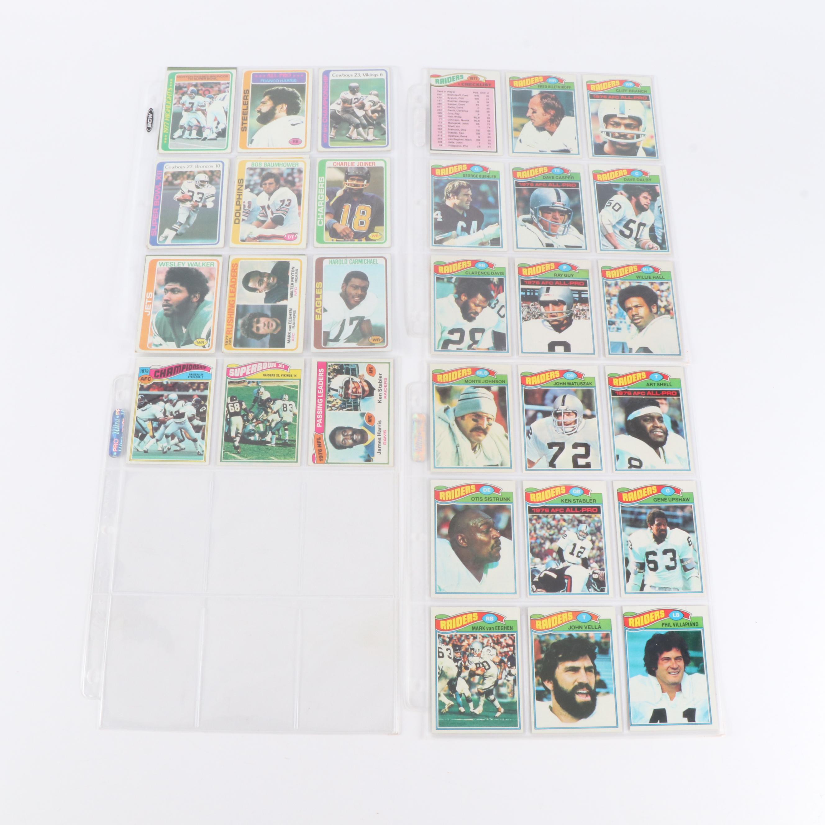 Topps Football Cards Featuring Brian Piccolo Rookie and More, 1960s-1980s