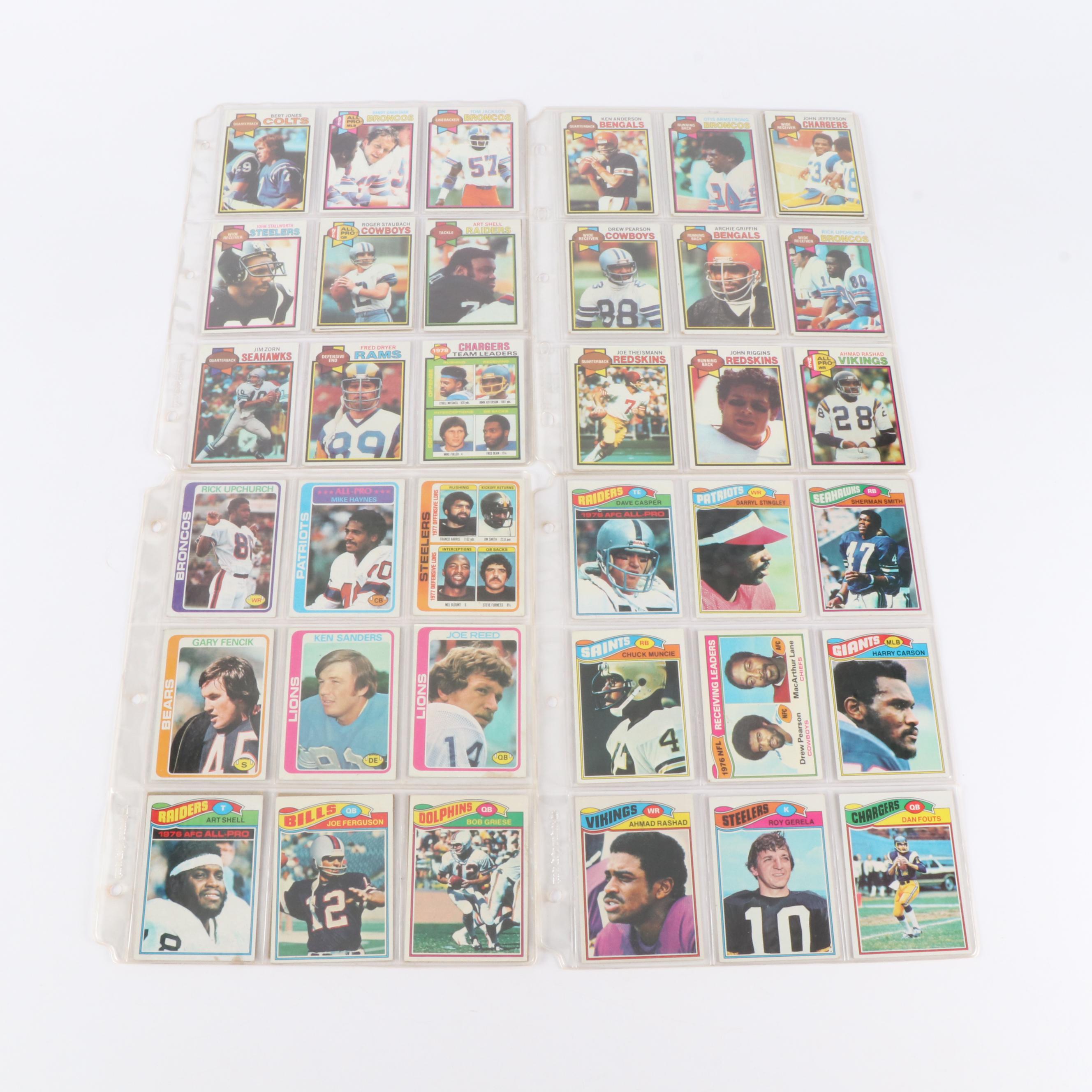 Topps Football Cards Featuring Brian Piccolo Rookie and More, 1960s-1980s