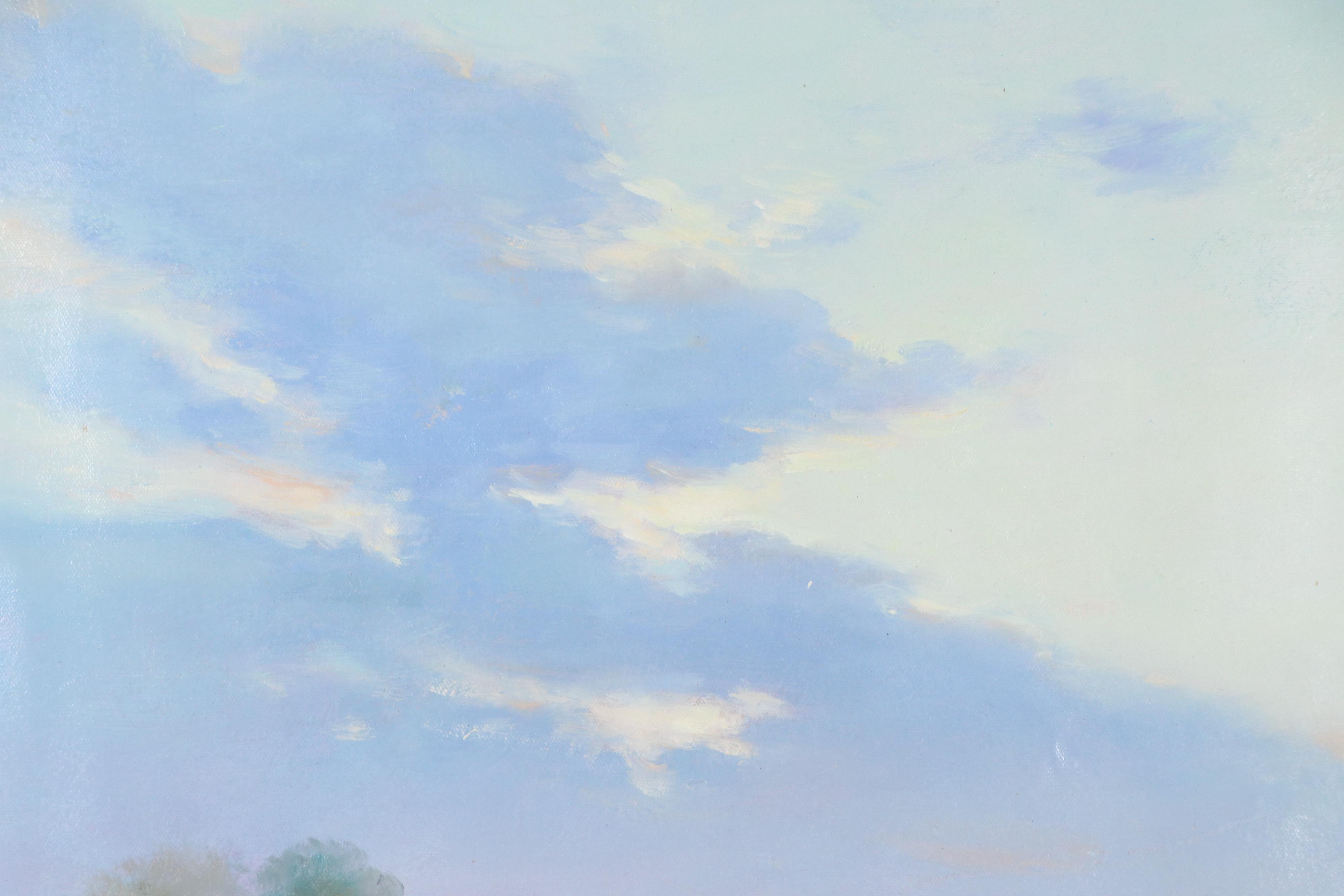 Low Country Marsh Landscape Oil Painting, Circa 2020