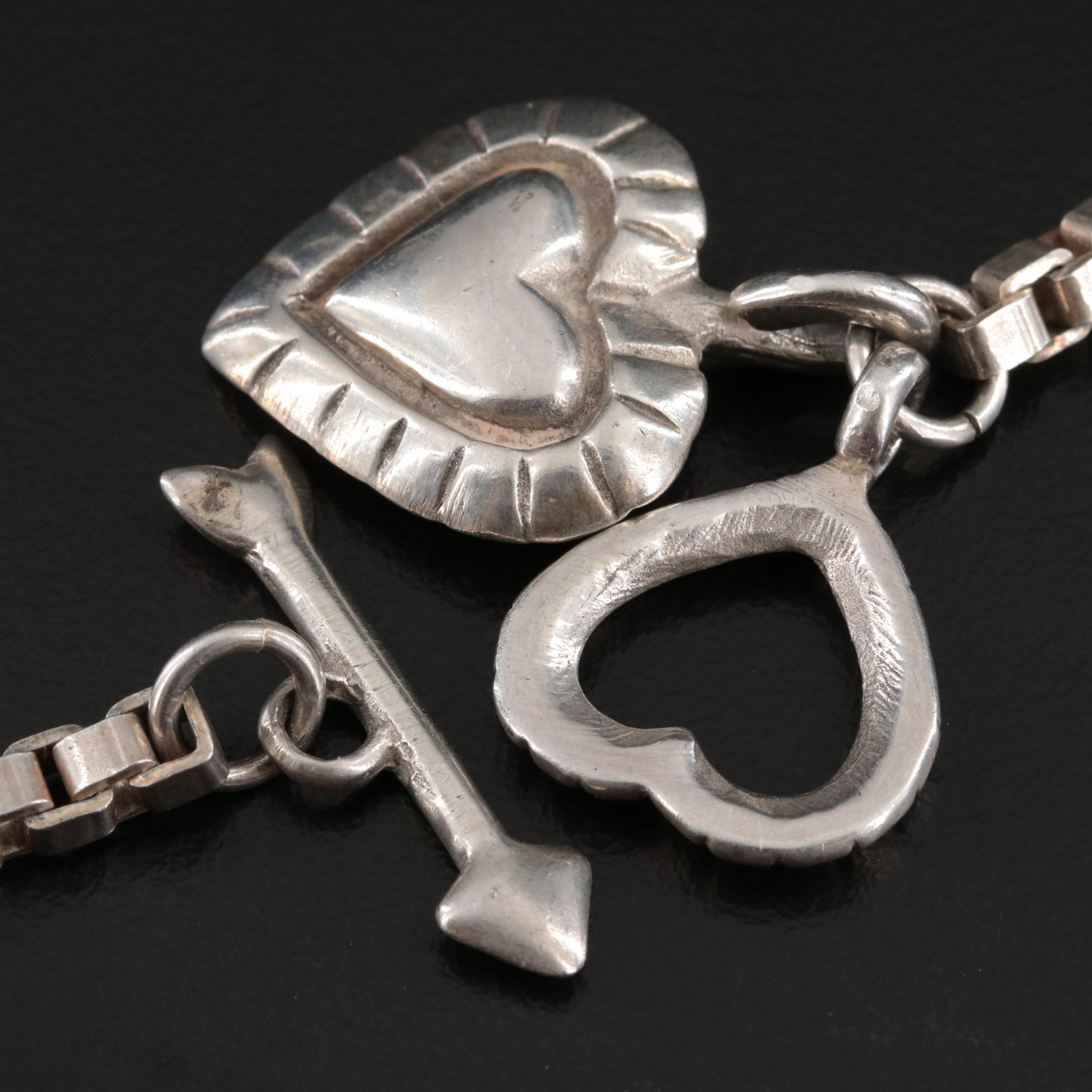 Sterling Heart Charm Necklace