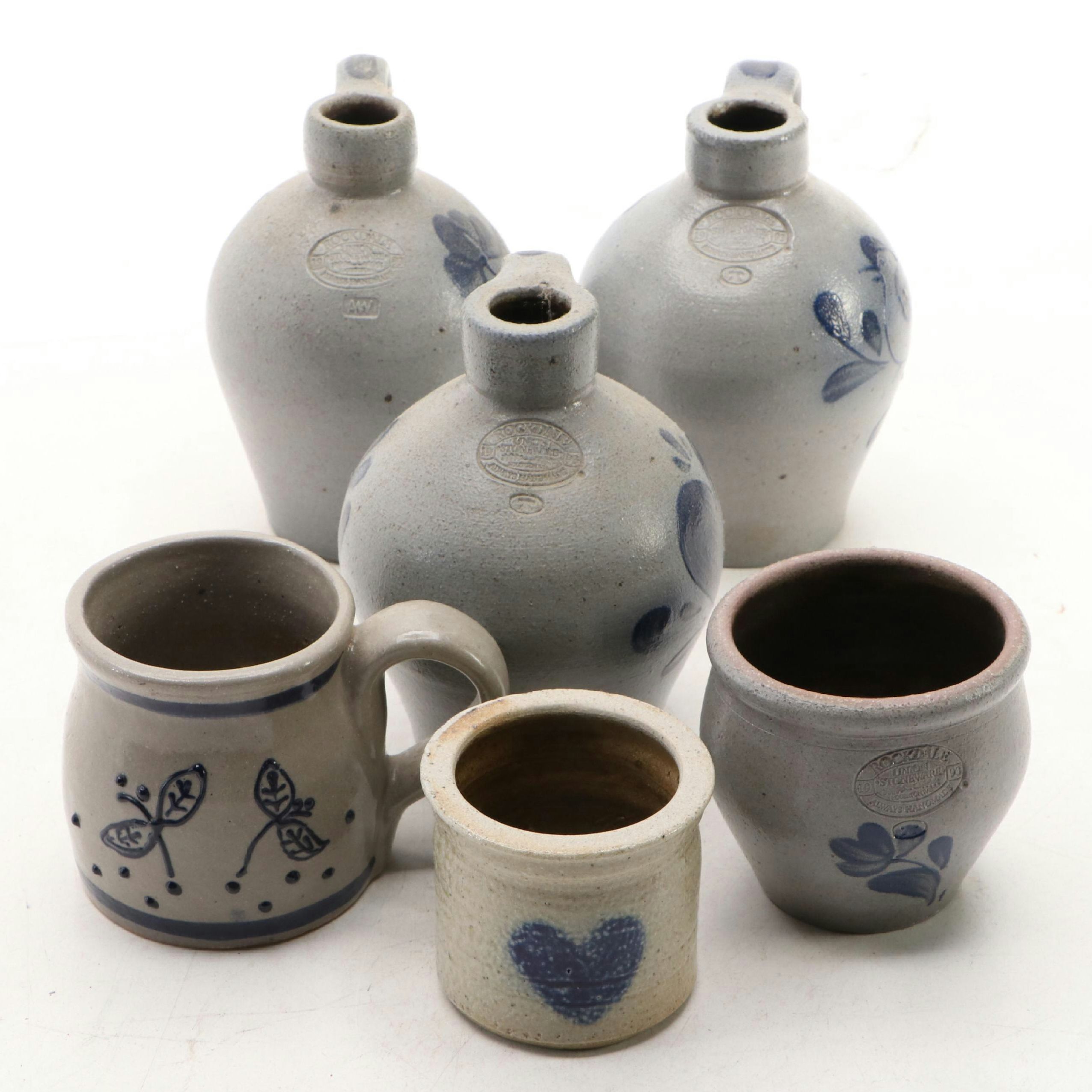 Rockdale Union Salt Glazed Stoneware Jugs and Ceramic Vessels