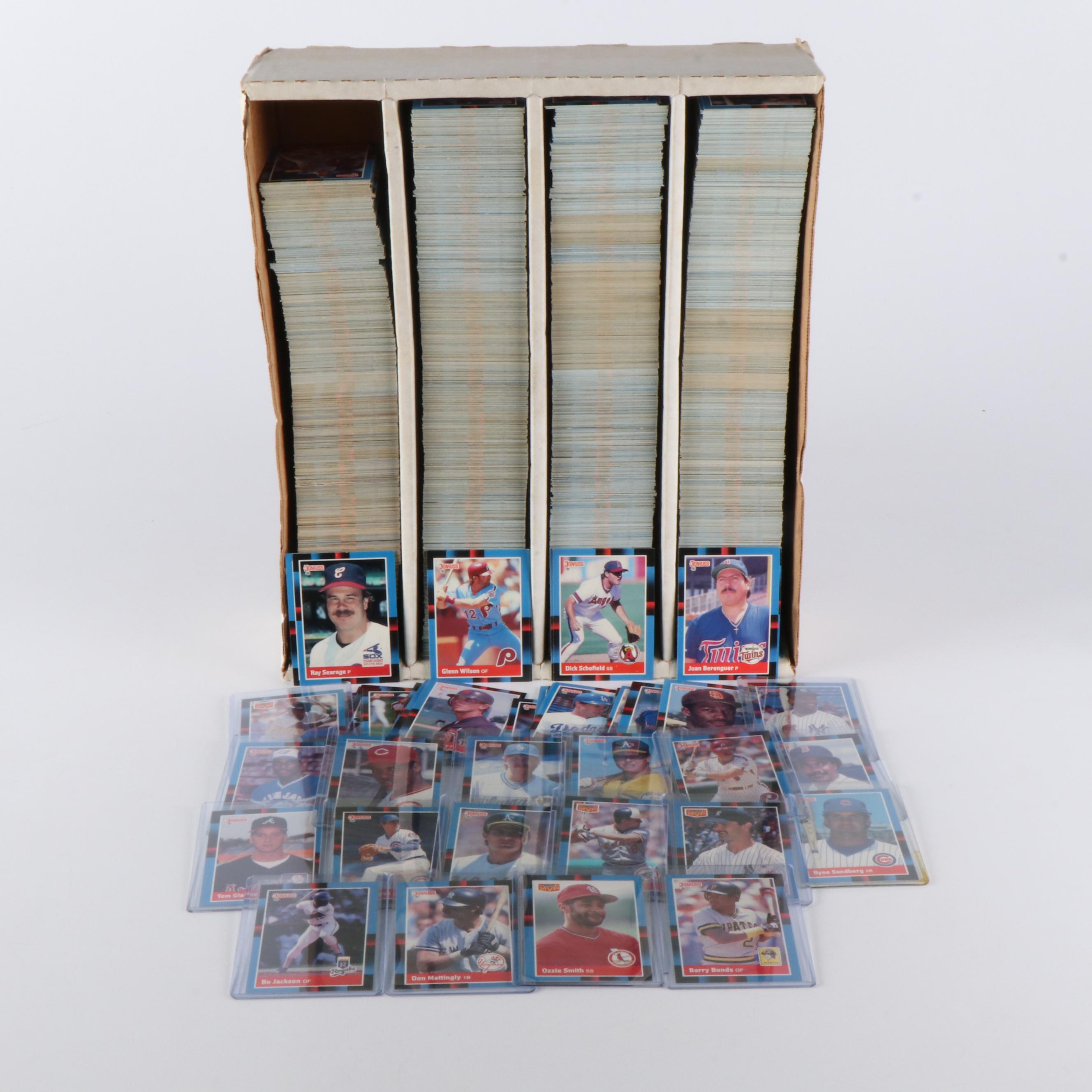 3,200 Mint Condition 1988 Donruss Cello Box Case Baseball Cards