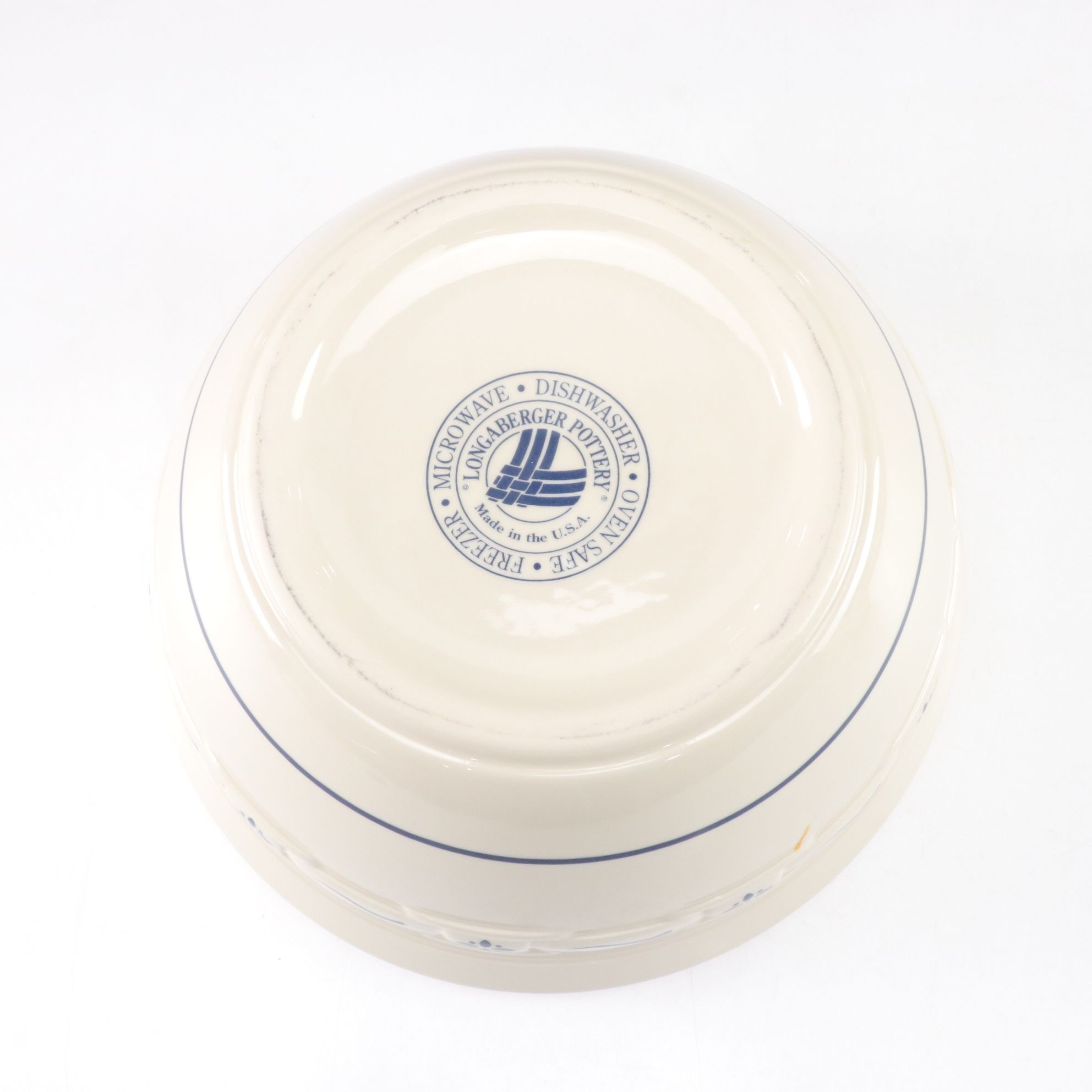 Longaberger Extra Large Mixing Bowl and Pair of Pitchers