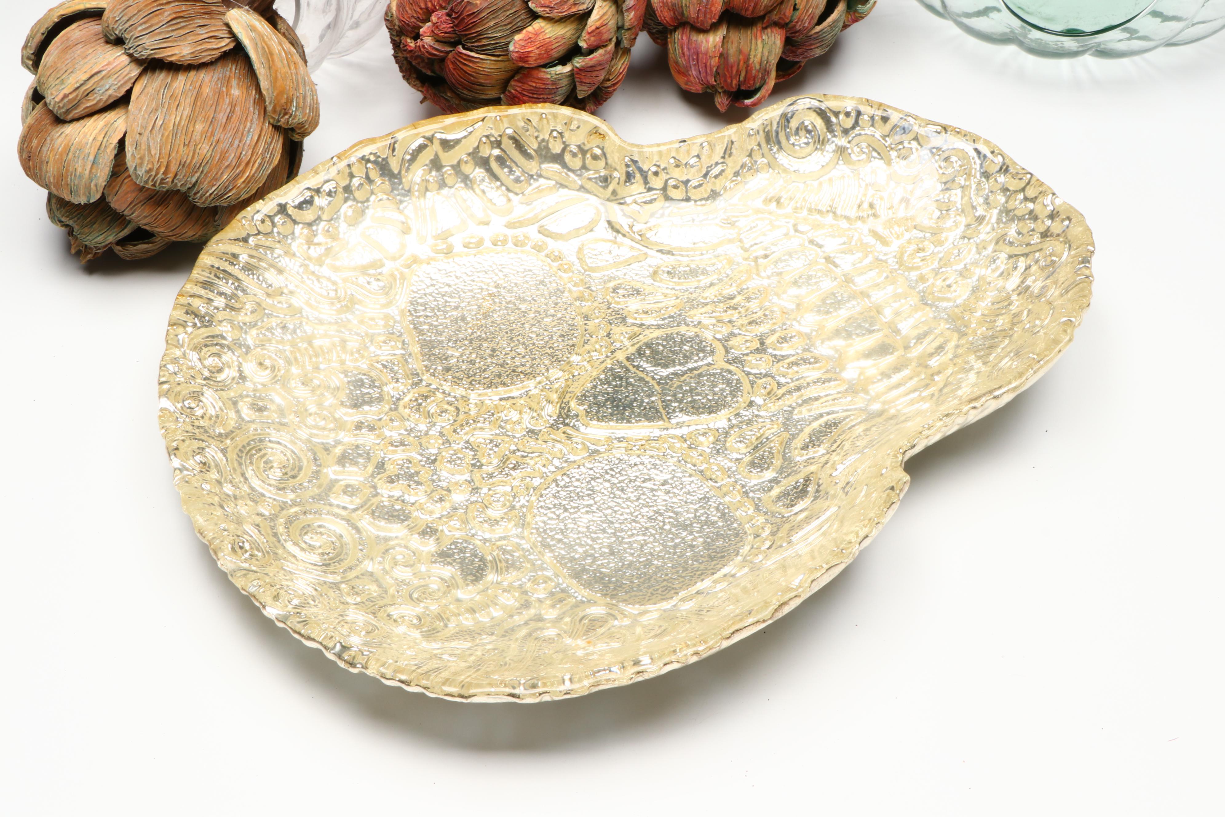 Pumpkin Candle Holders and Jar with Skull Dish and More Fall Decor