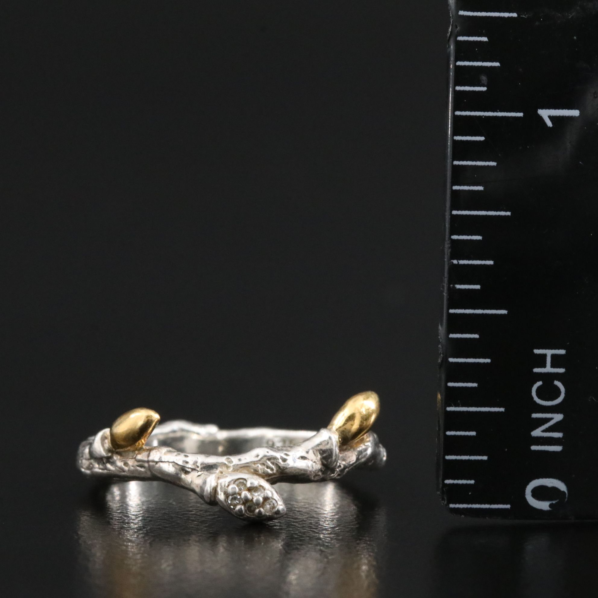 Stephen Dweck Sterling Diamond Ring