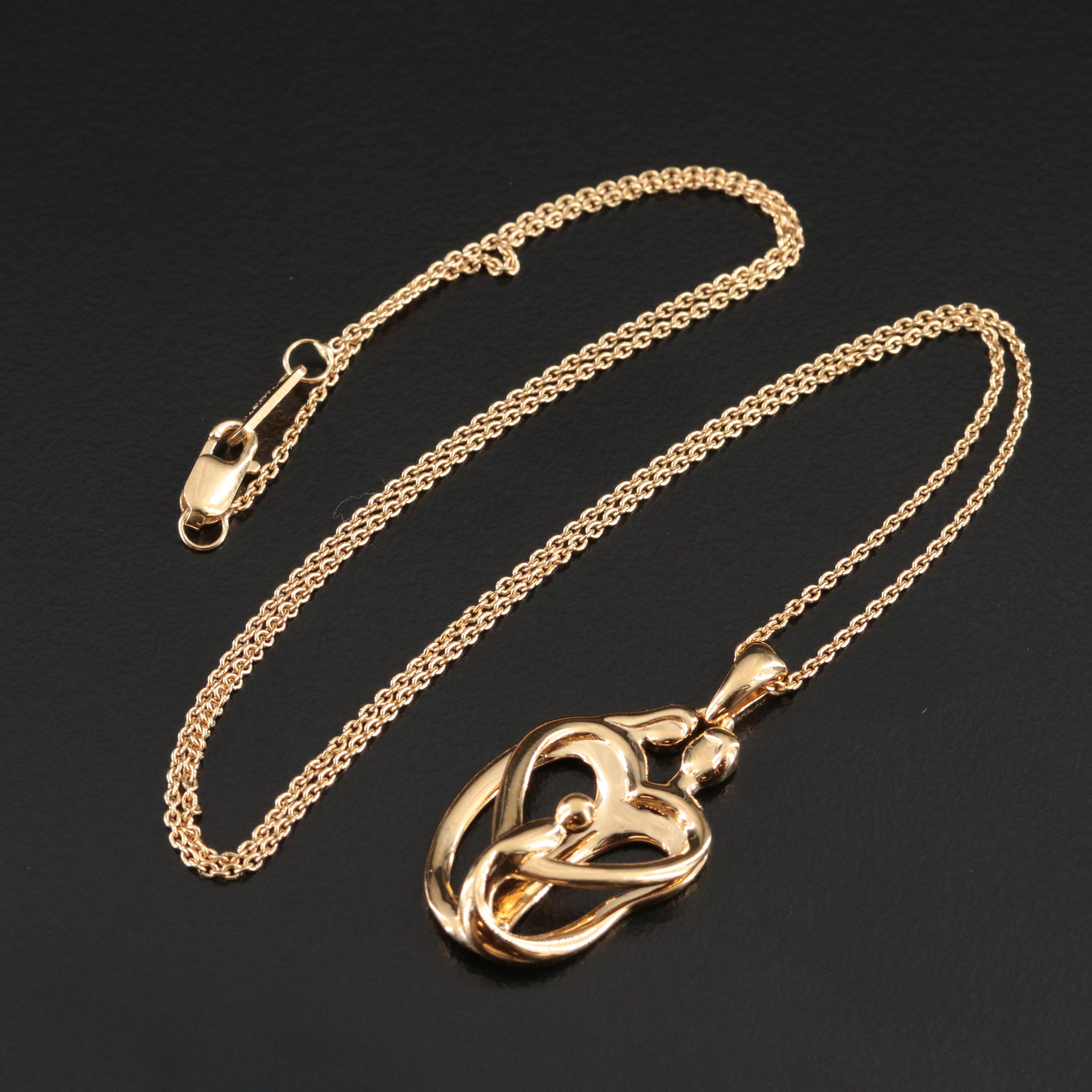 Sterling Family Pendant Necklace