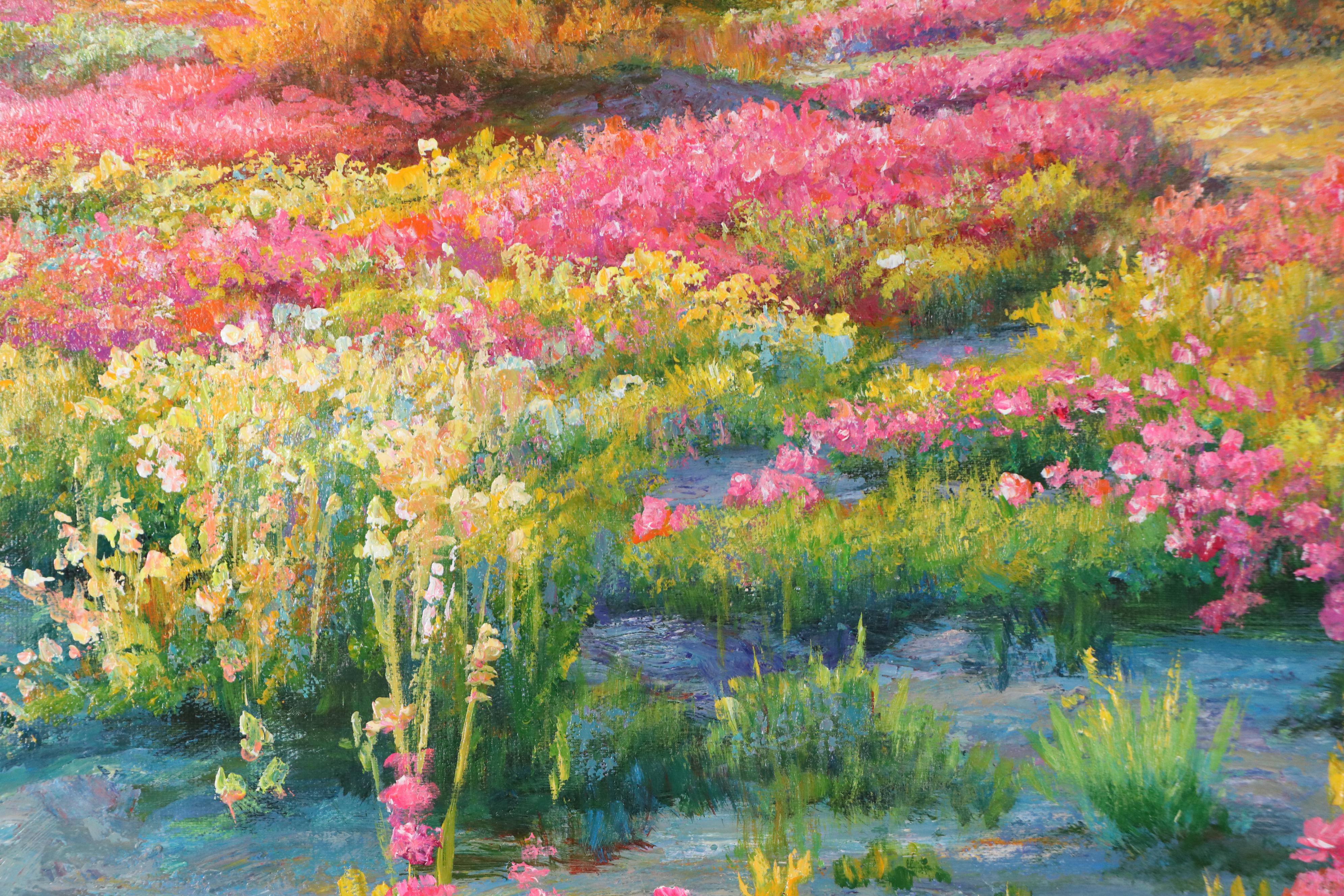 Western American Landscape Oil Painting, Circa 2020