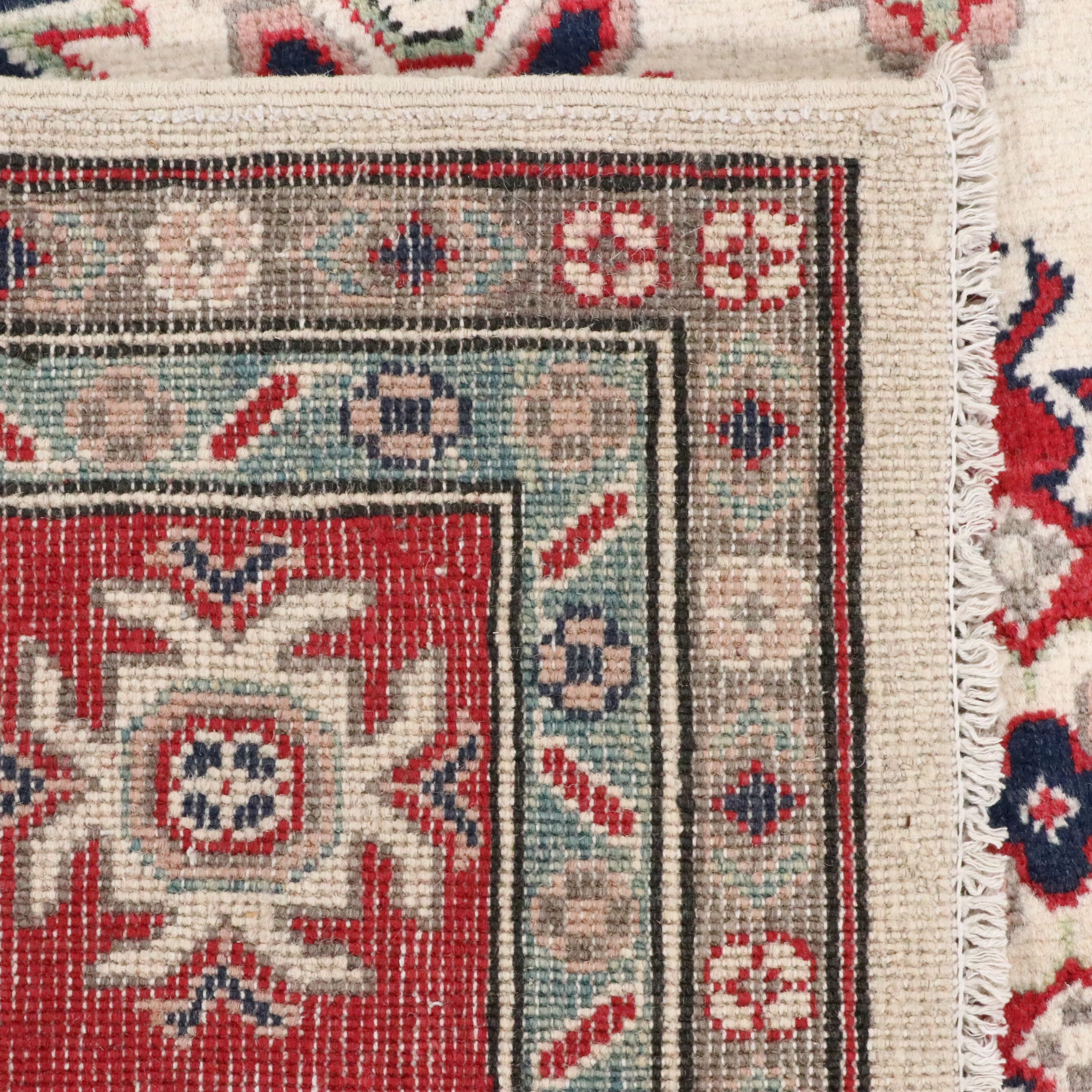 5'6 x 8'1 Hand-Knotted Pakistani Kazak Area Rug