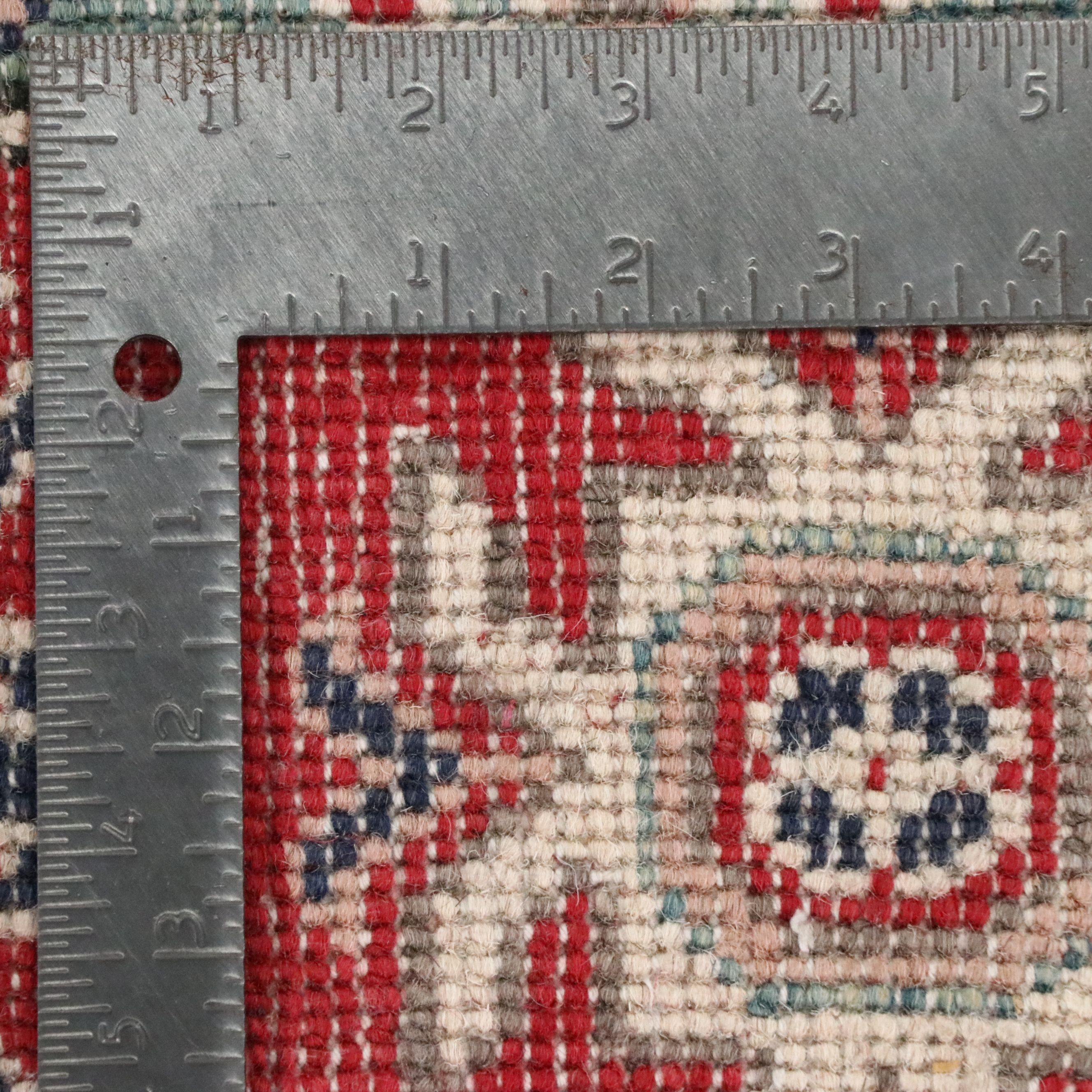 5'6 x 8'1 Hand-Knotted Pakistani Kazak Area Rug