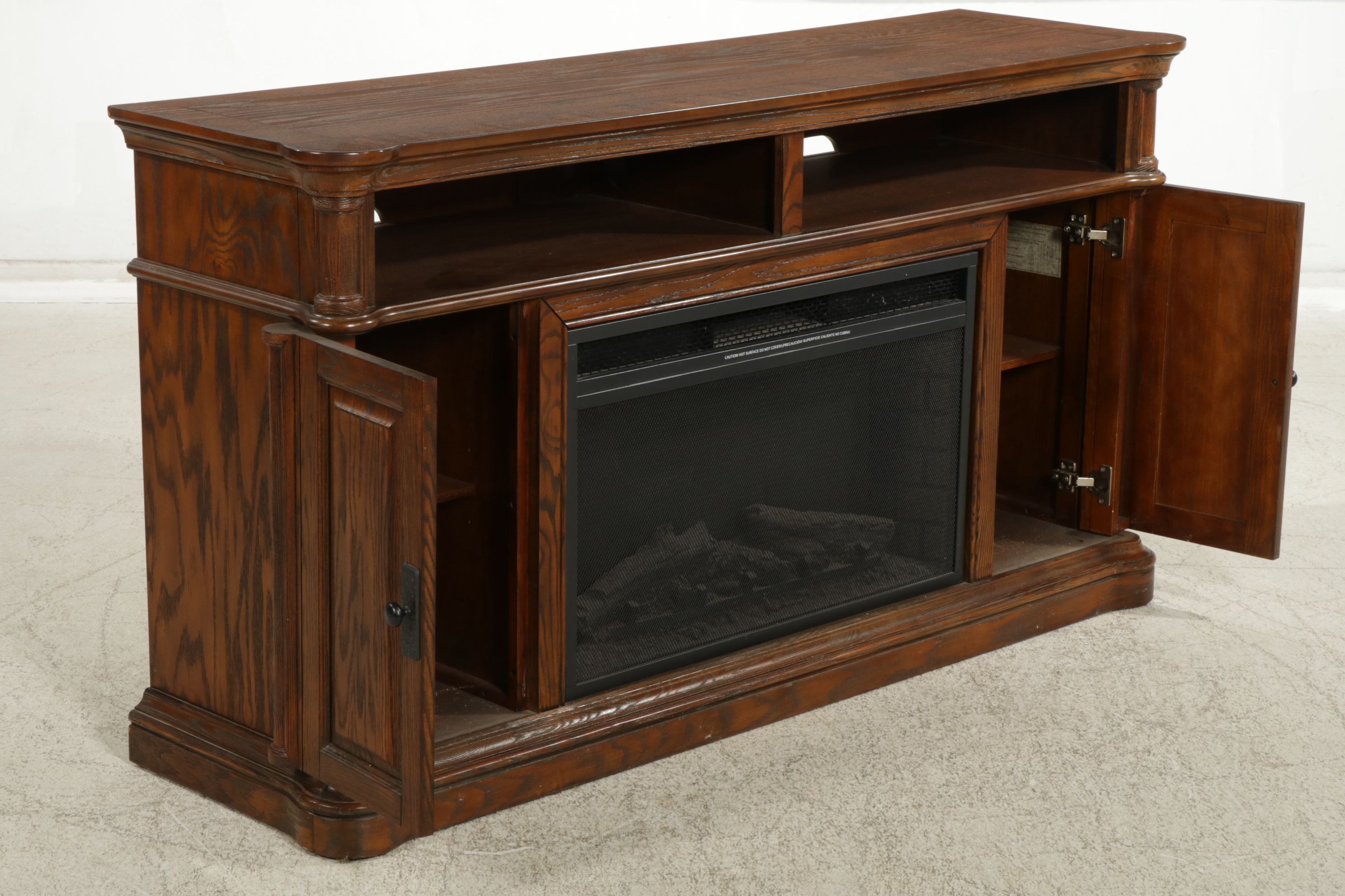 Sunforce Furniture Electric Fireplace and Cabinet, 2014