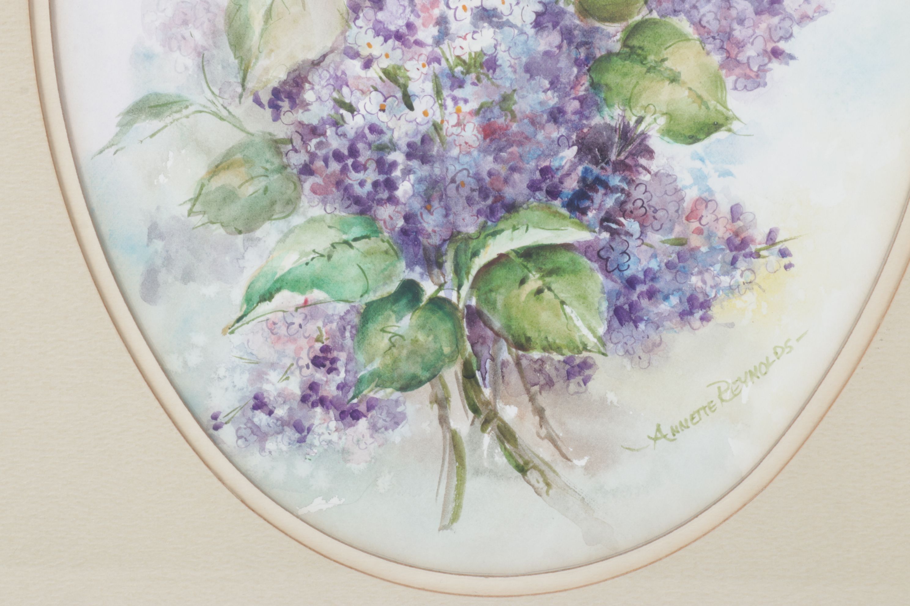 Annette Reynolds Watercolor Paintings of Various Bouquet Floral Arrangements