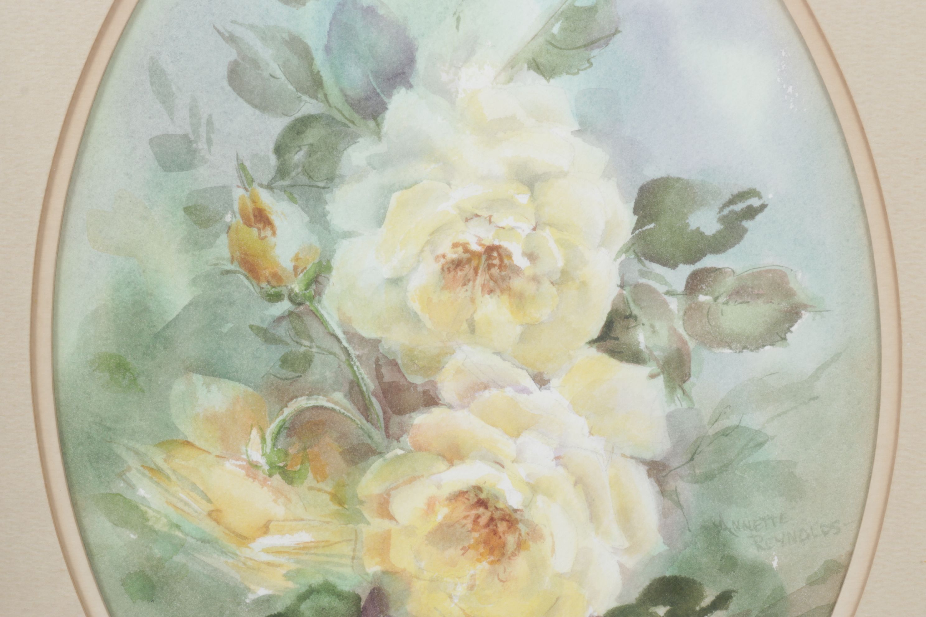Annette Reynolds Watercolor Paintings of Various Bouquet Floral Arrangements