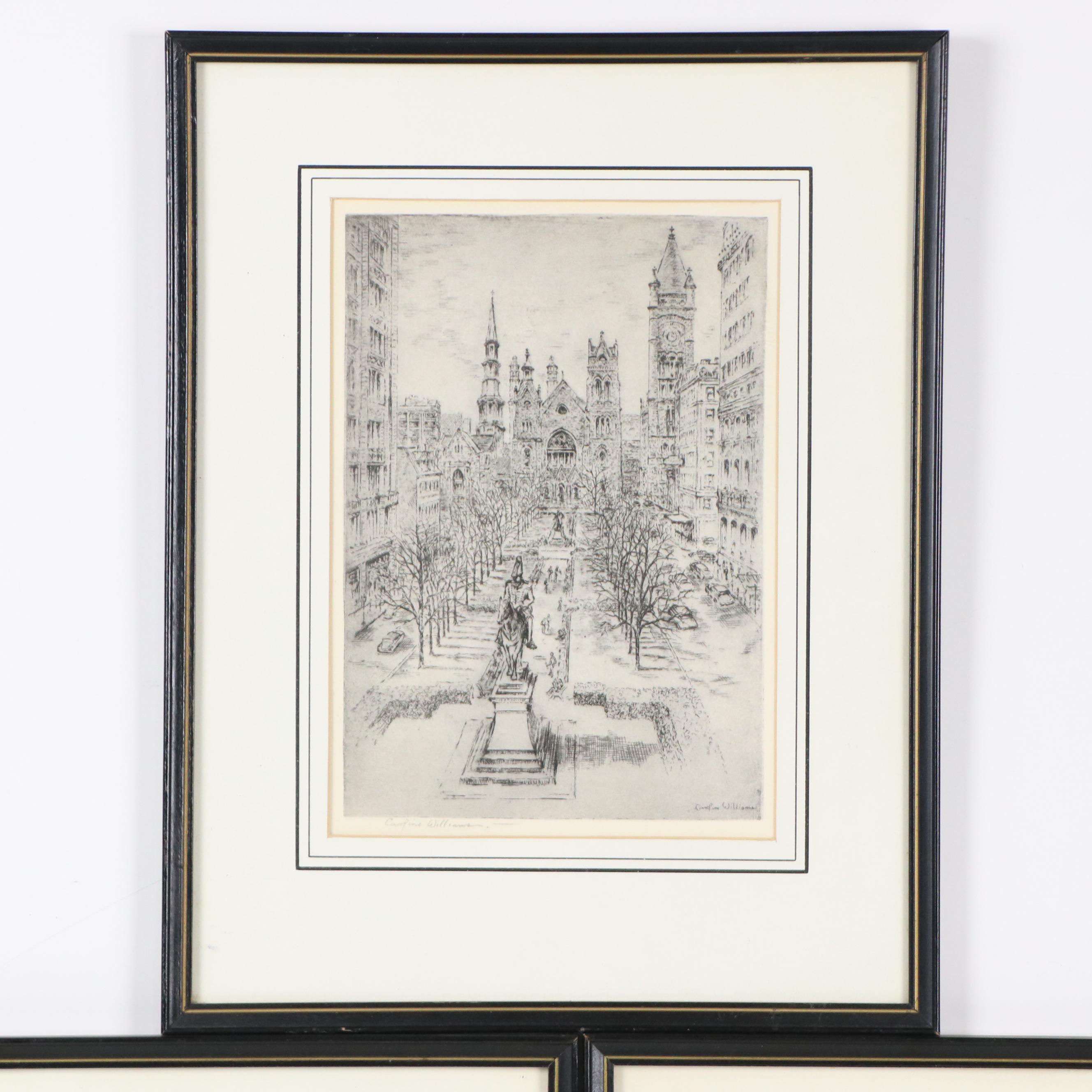 Caroline Williams Heliogravures Including "Elsinore Entrance"