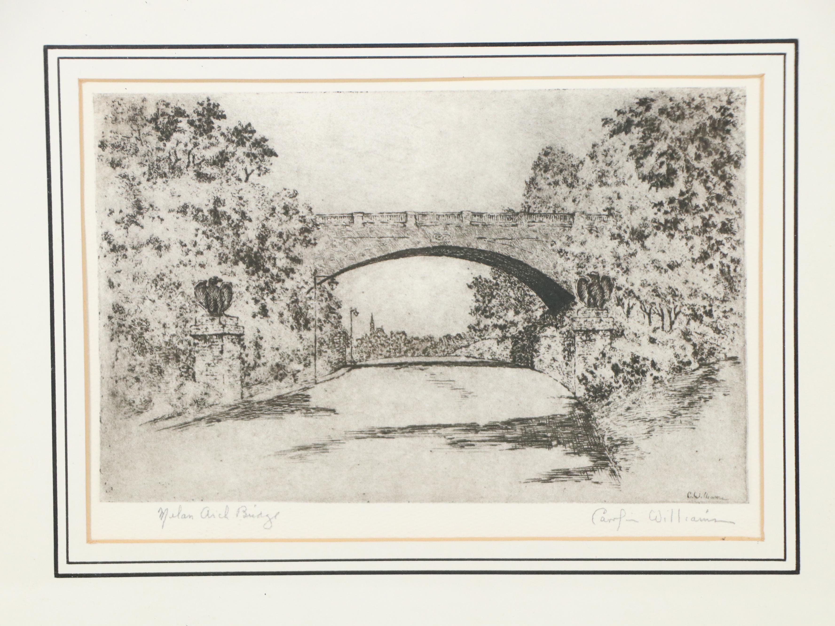 Caroline Williams Heliogravures Including "Elsinore Entrance"