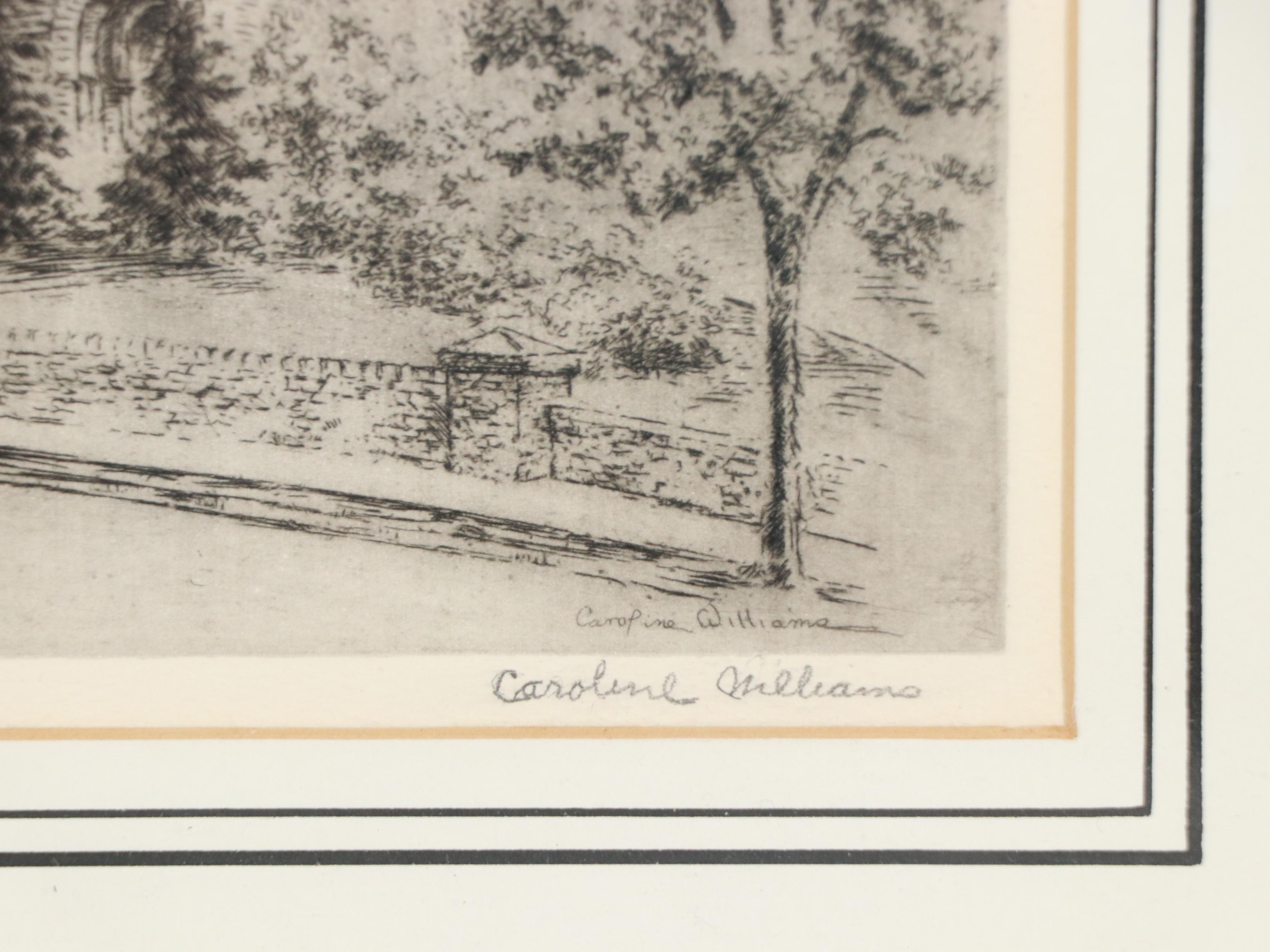 Caroline Williams Heliogravures Including "Elsinore Entrance"