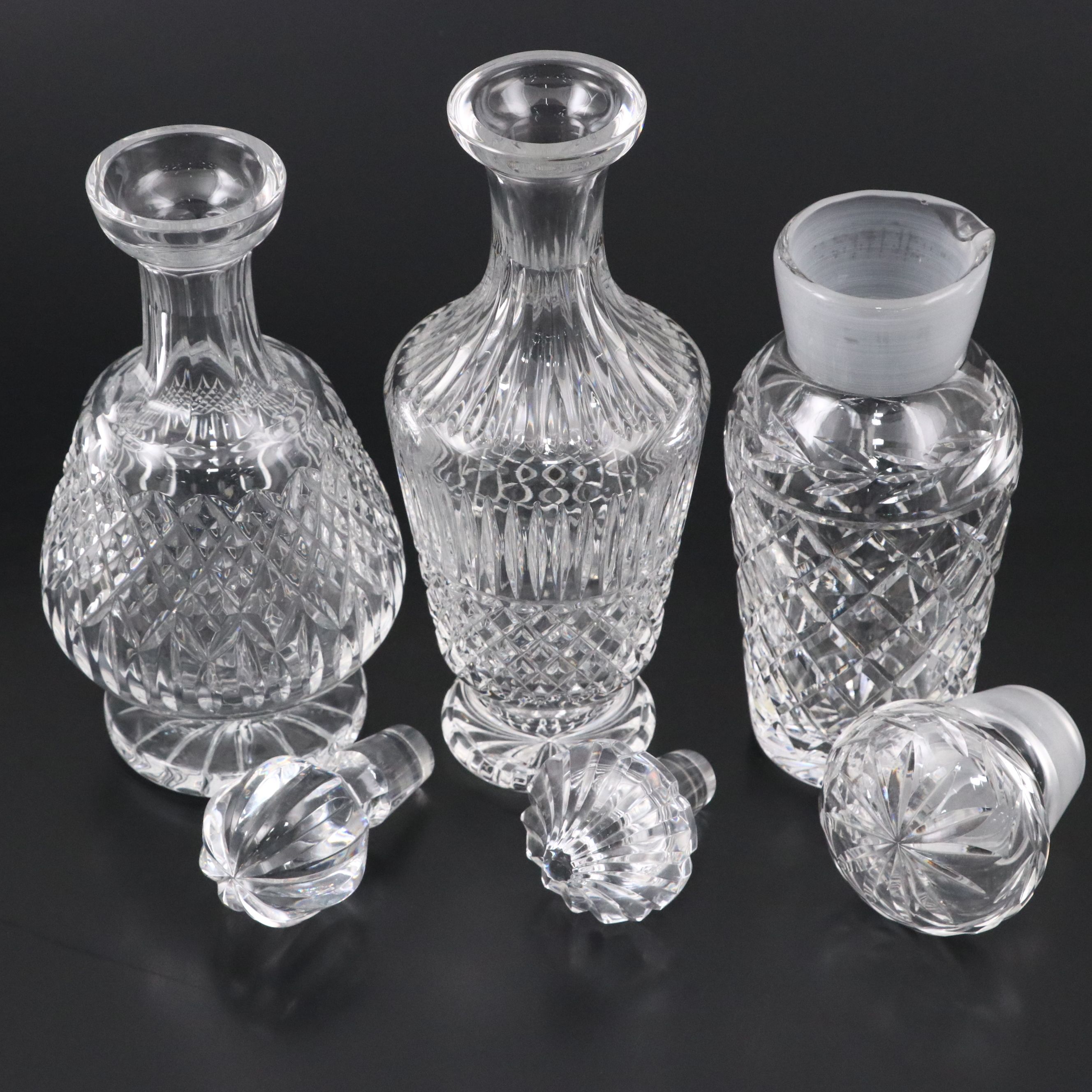 Waterford "Glandore" Cocktail Shaker, "Maeve" and Other Decanters
