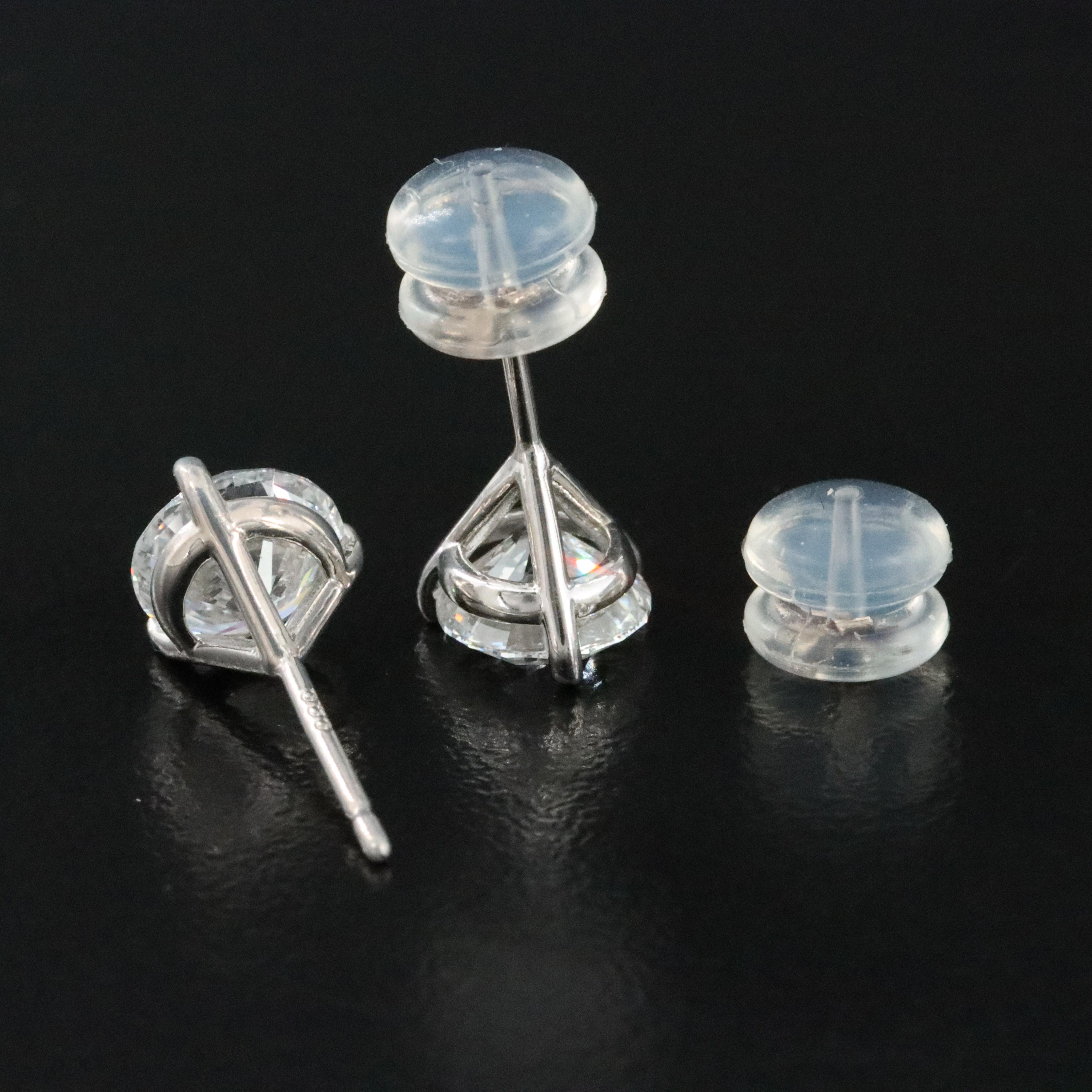 14K 1.96 CTW Lab Grown Diamond Solitaire Earrings