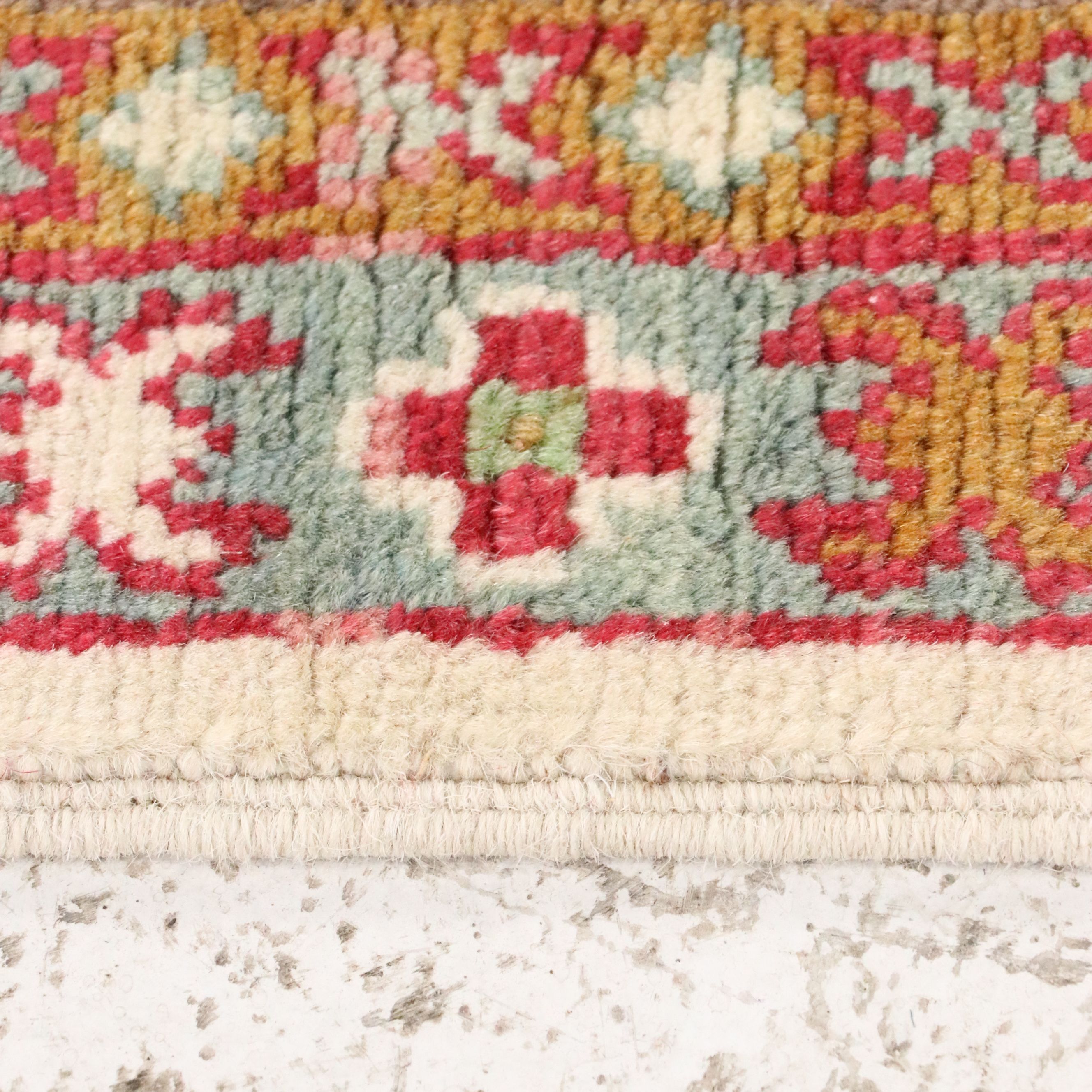 5'6 x 7'9 Hand-Knotted Pakistani Kazak Area Rug