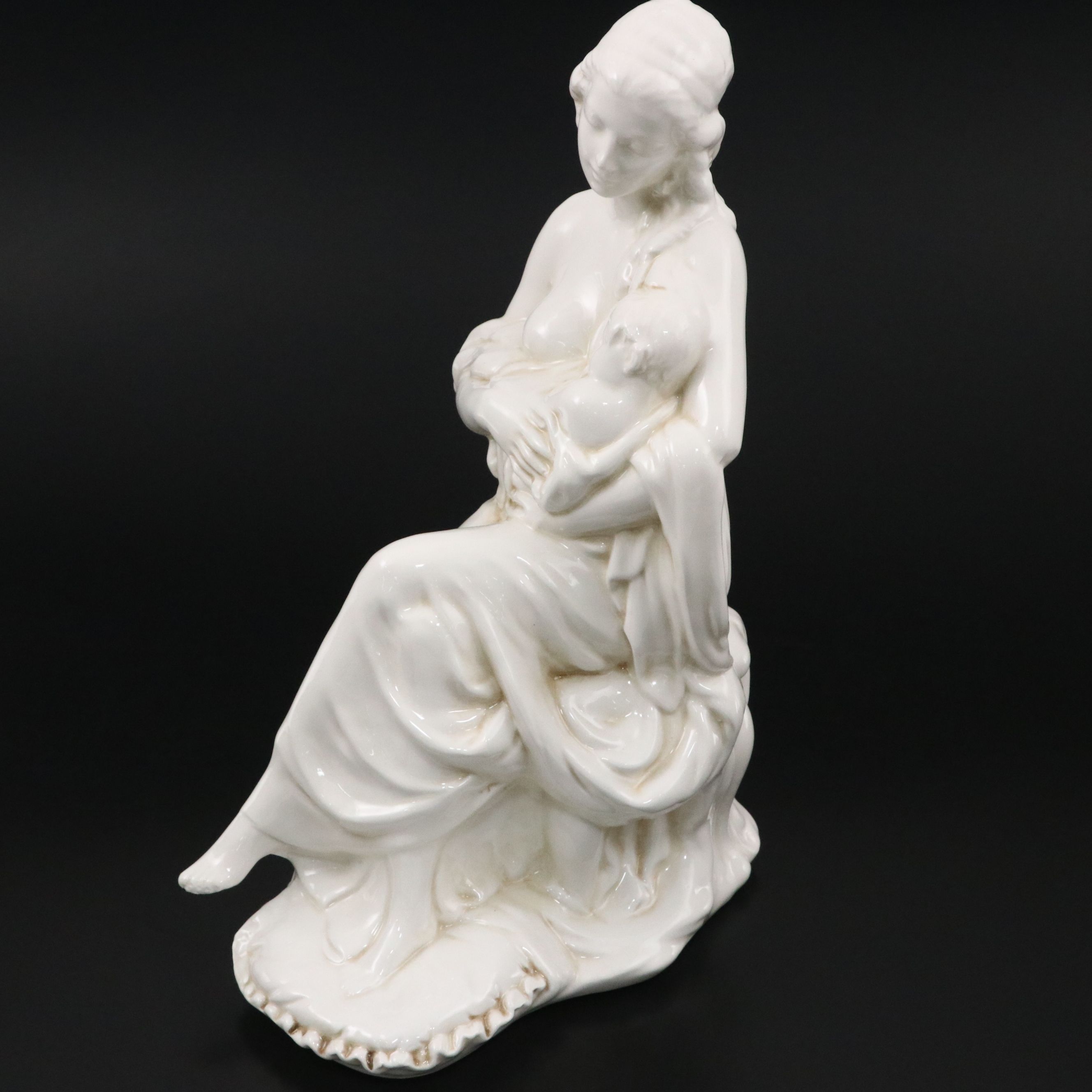 Carraro Italian Porcelain Mother and Child Sculpture