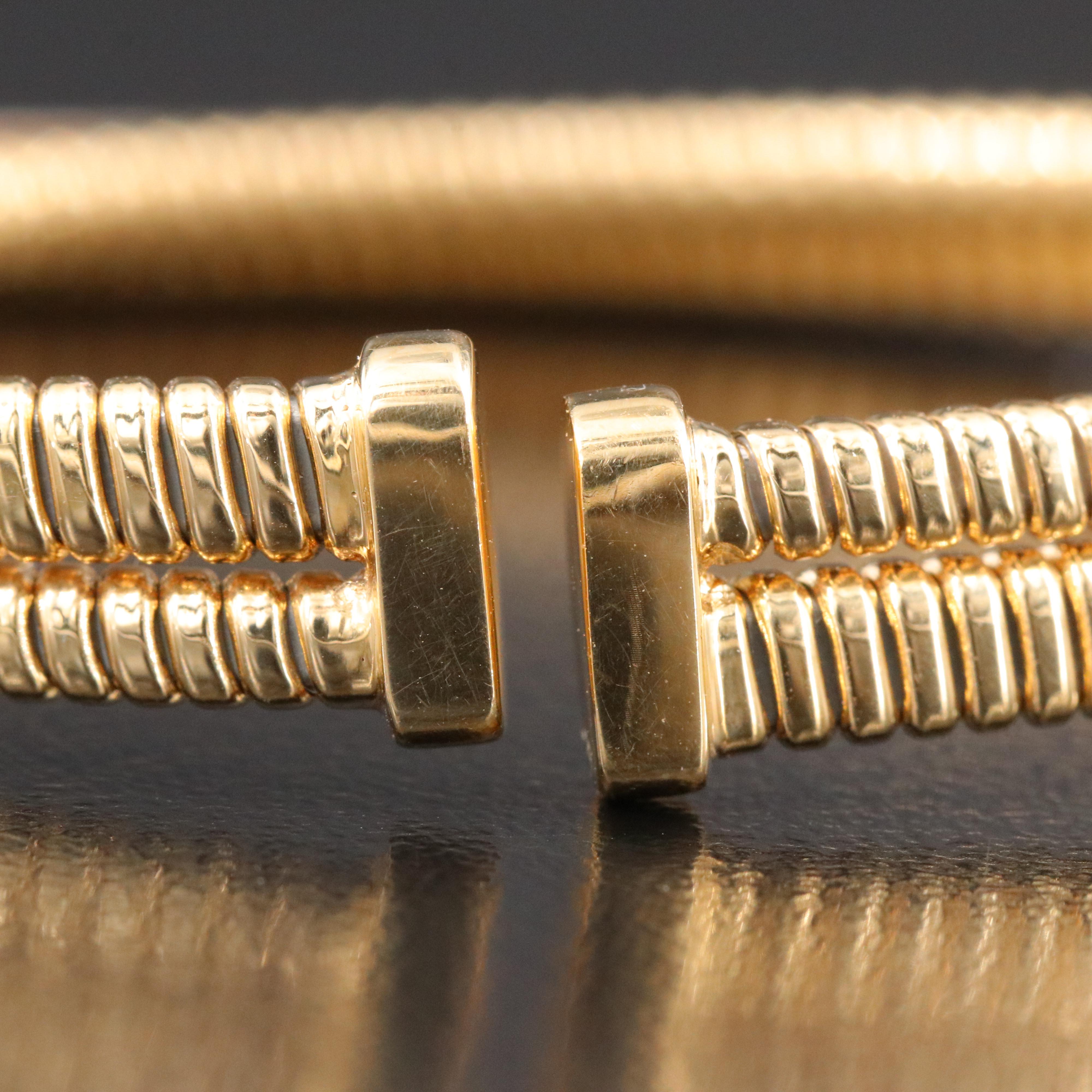 18K 0.58 CTW Diamond Flexible Tubogas Bracelet