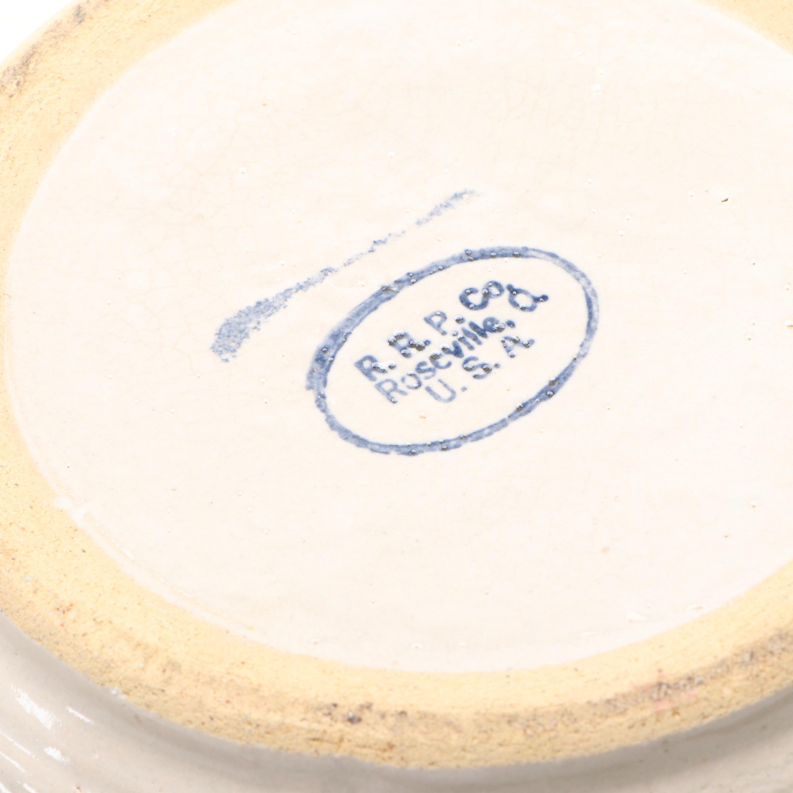 R.R.P. Ceramic "Pizza Pan" with Stoneware Crock and Other Tableware