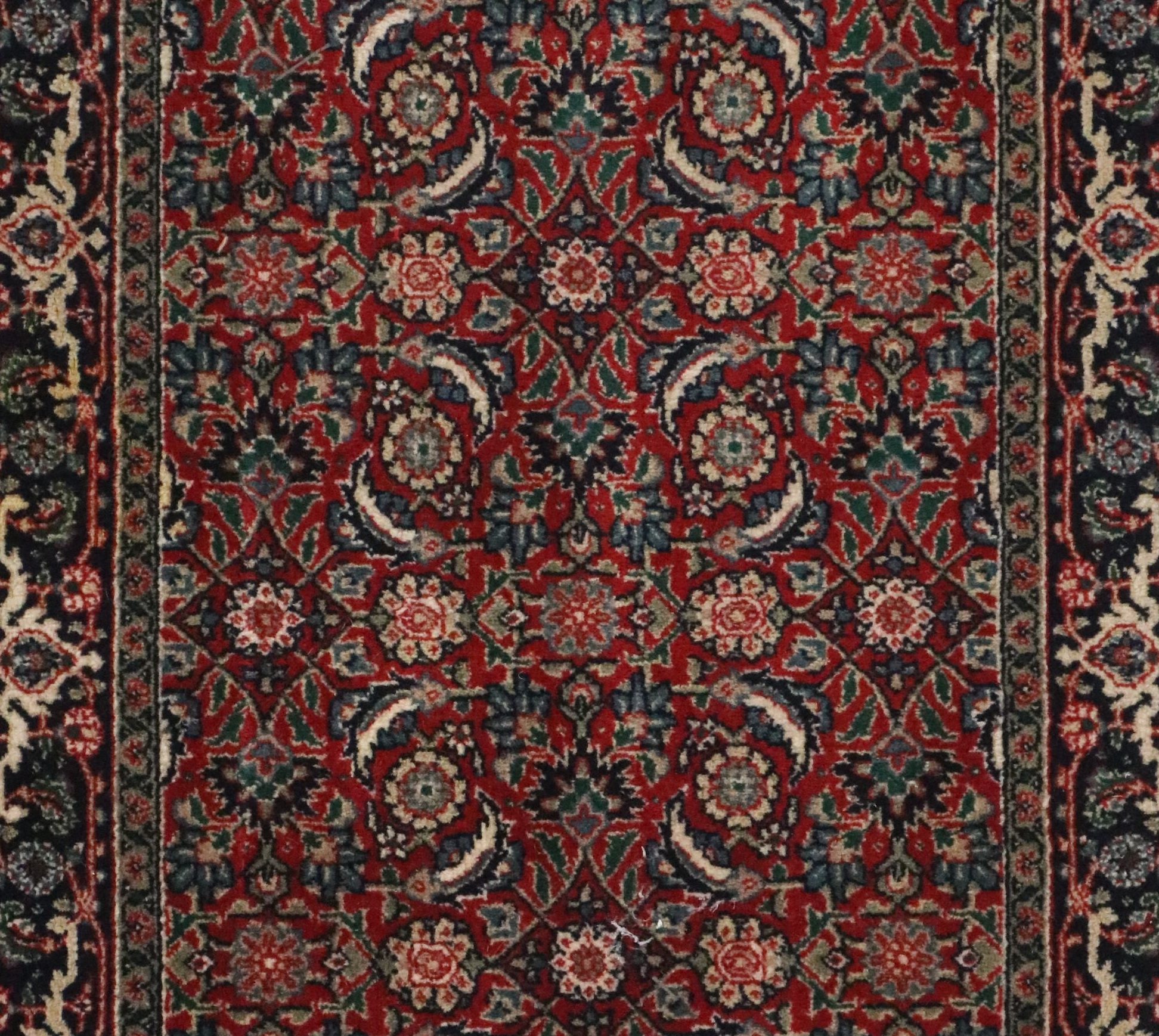 2'7 x 2'3 Hand-Knotted Persian Veramin Carpet Remnant
