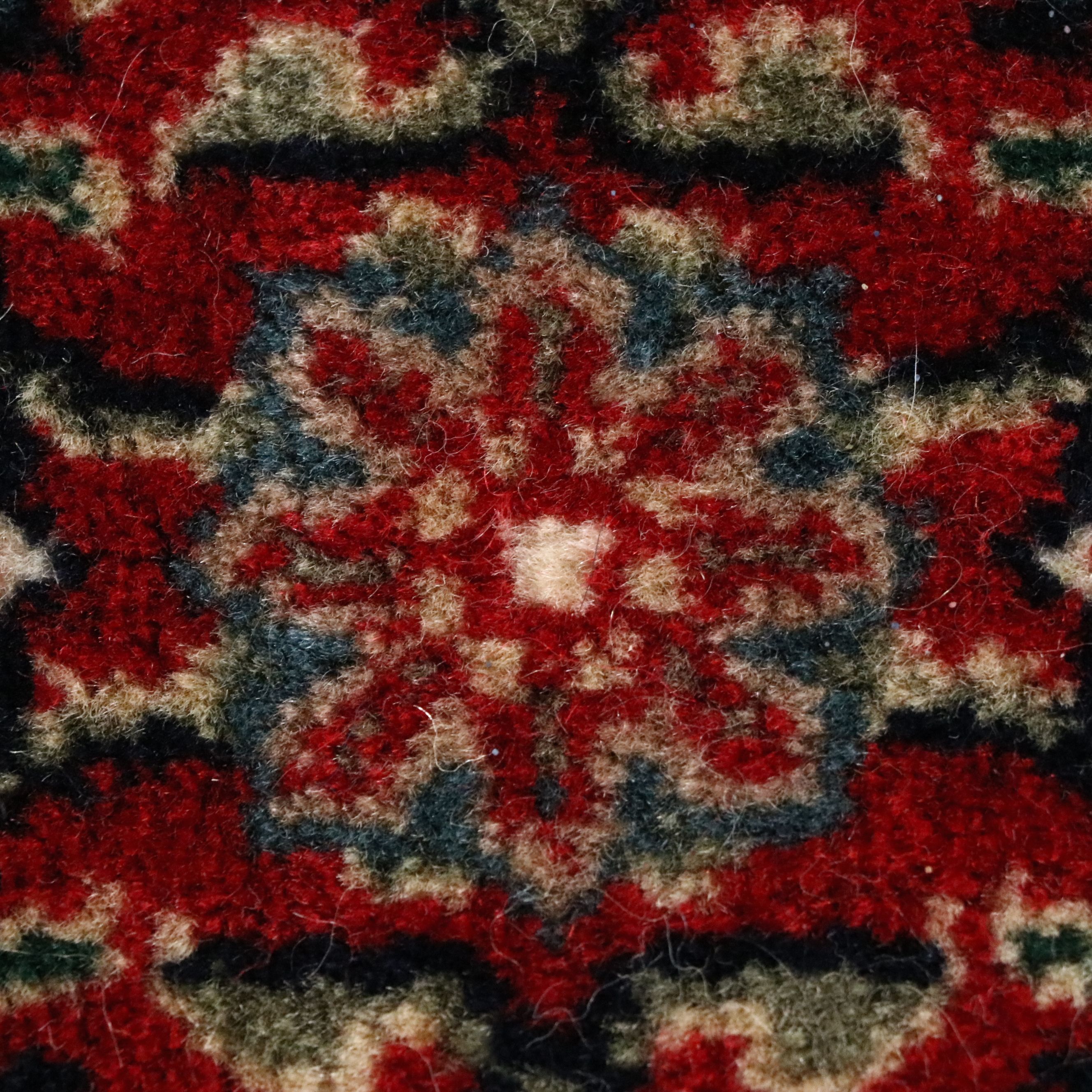 2'7 x 2'3 Hand-Knotted Persian Veramin Carpet Remnant