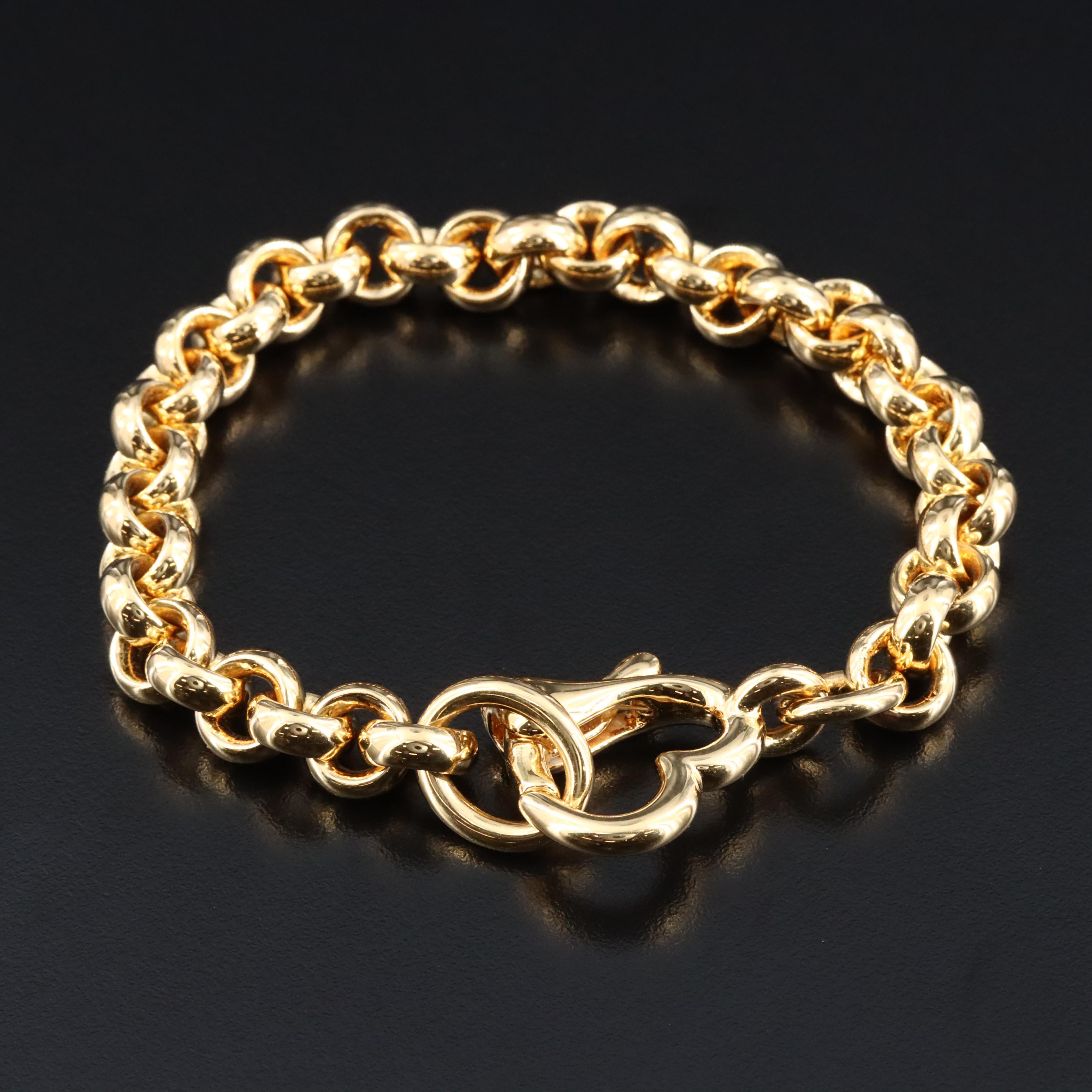 Milor 14K Electroformed Rolo Chain Bracelet