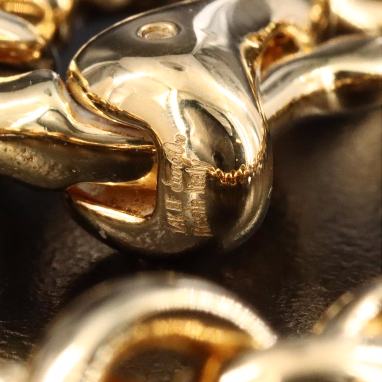 Milor 14K Electroformed Rolo Chain Bracelet