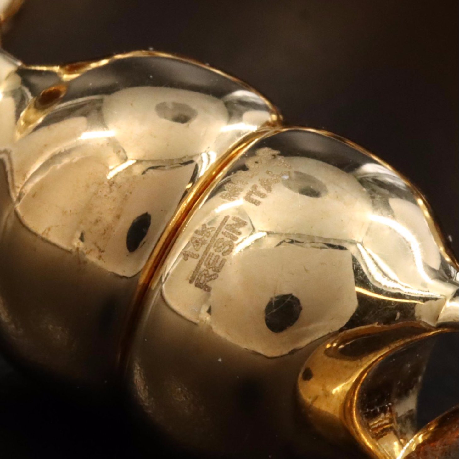 14K Electroformed Rolo Chain Bracelet